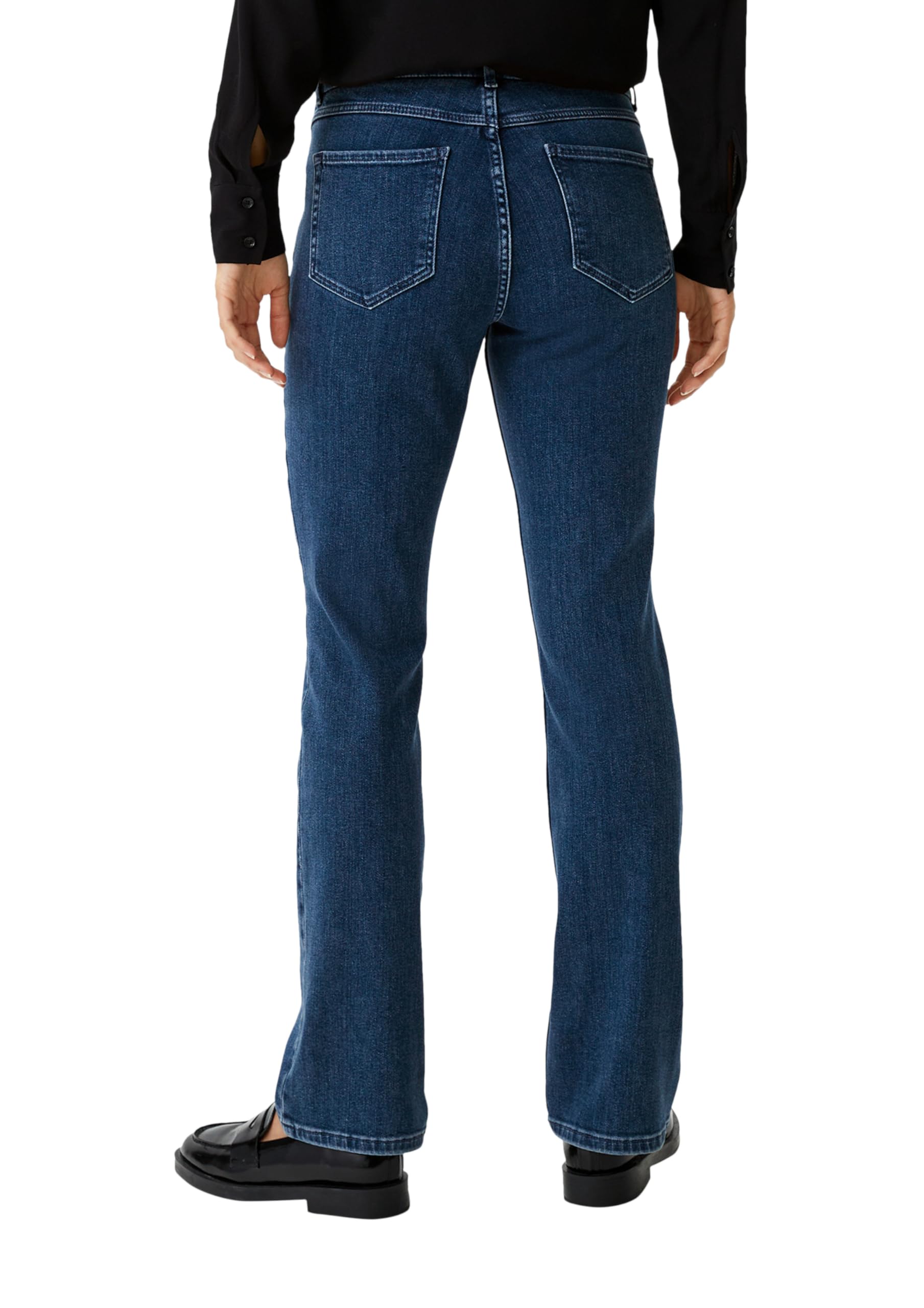 comma-jeans-semi-wide-leg-mid-rise-blau-gr-38w-32l image 2