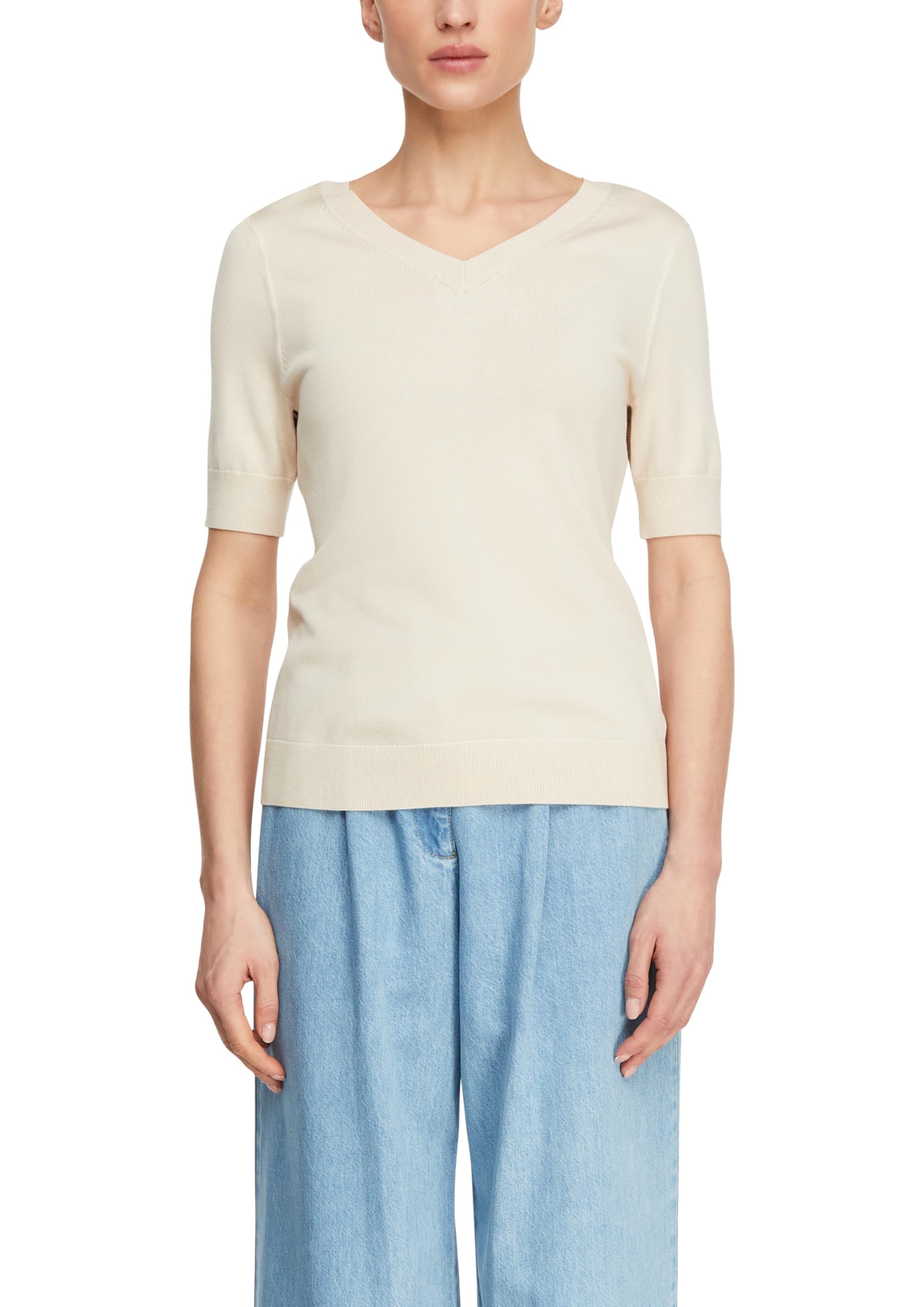 comma-knitwear-strickpullover-slim-fit-v-ausschnitt-gr-46-dunkelbraun image 8