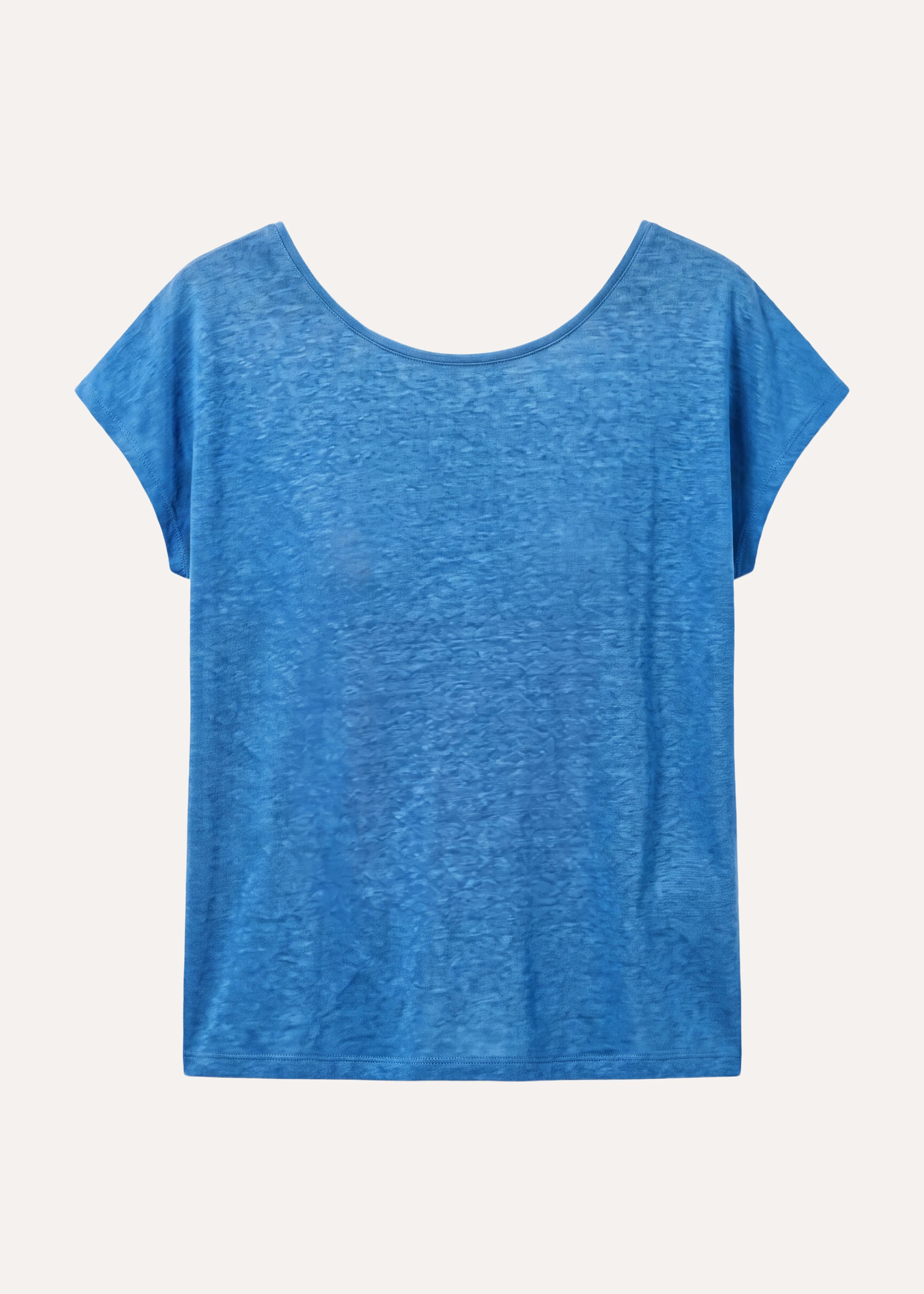 la-f-e-marabout-e-virano-t-shirt-blau-leinen-gerader-schnitt image 6
