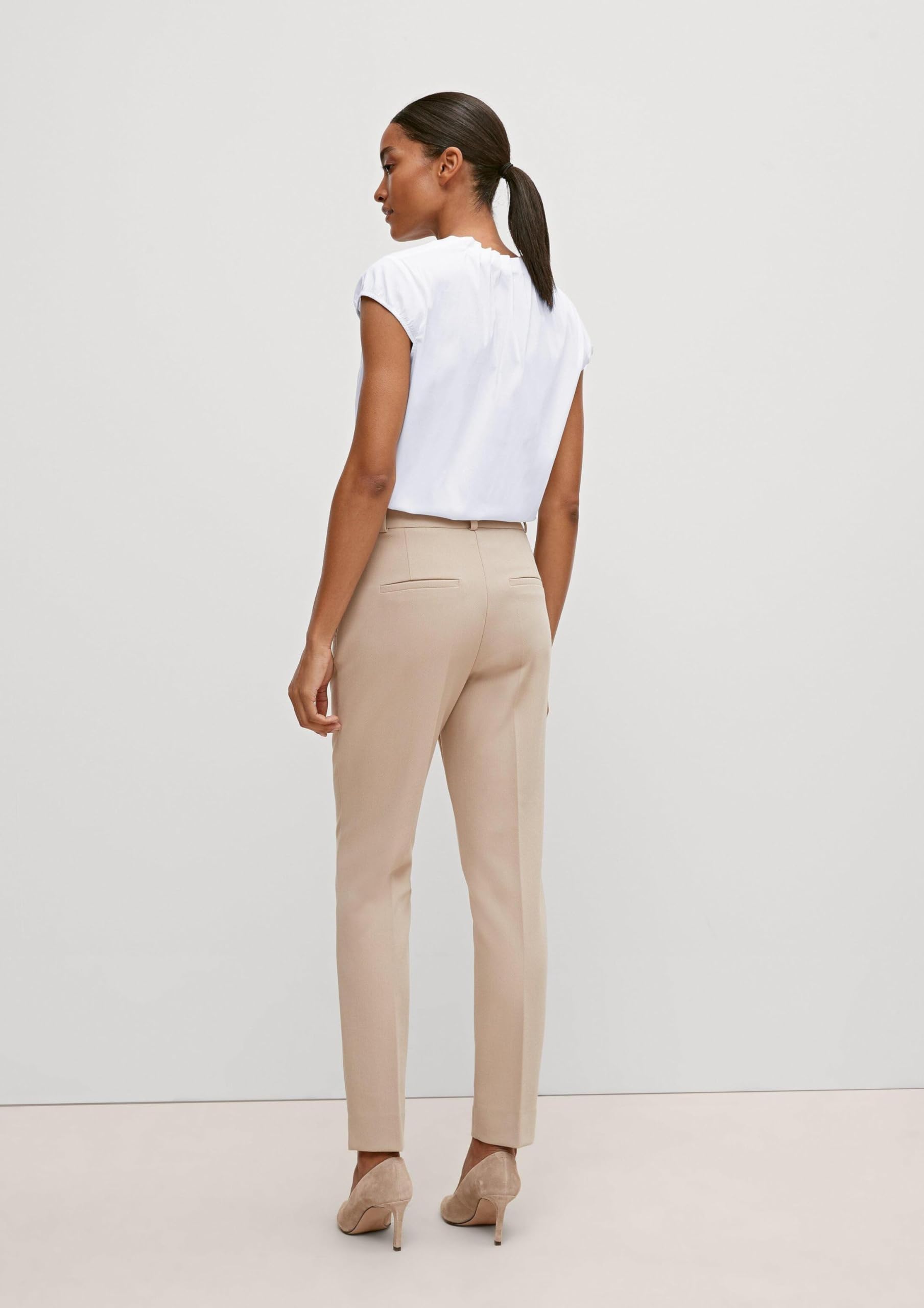 comma-blouses-kurzarm-bluse-wei-1er-pack-damen image 3