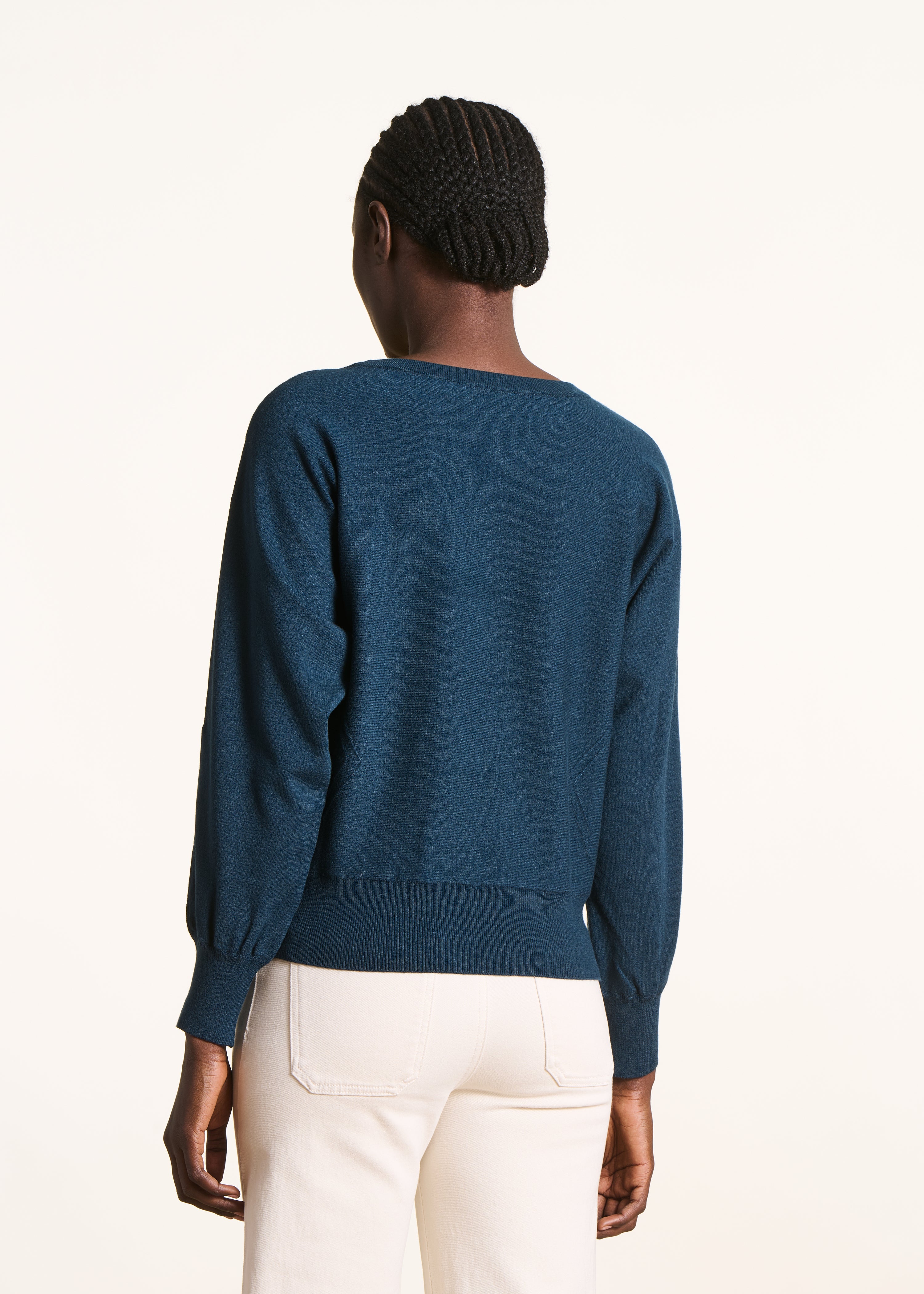 la-f-e-marabout-e-zeus-pullover-petrol-feinstrick-rundhals image 3