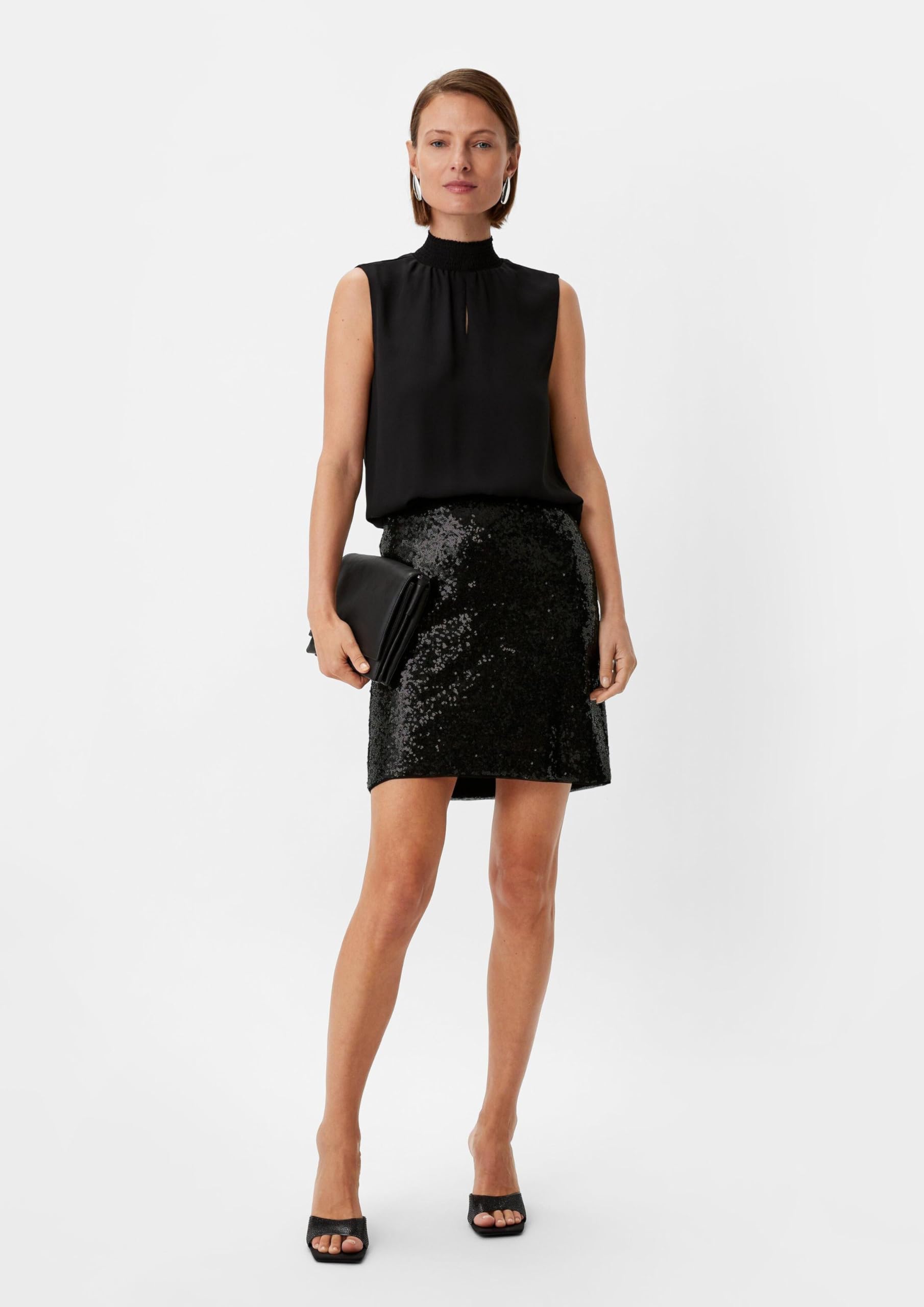 comma-mesh-rock-mit-pailletten-mini-schwarz-gr-32 image 6