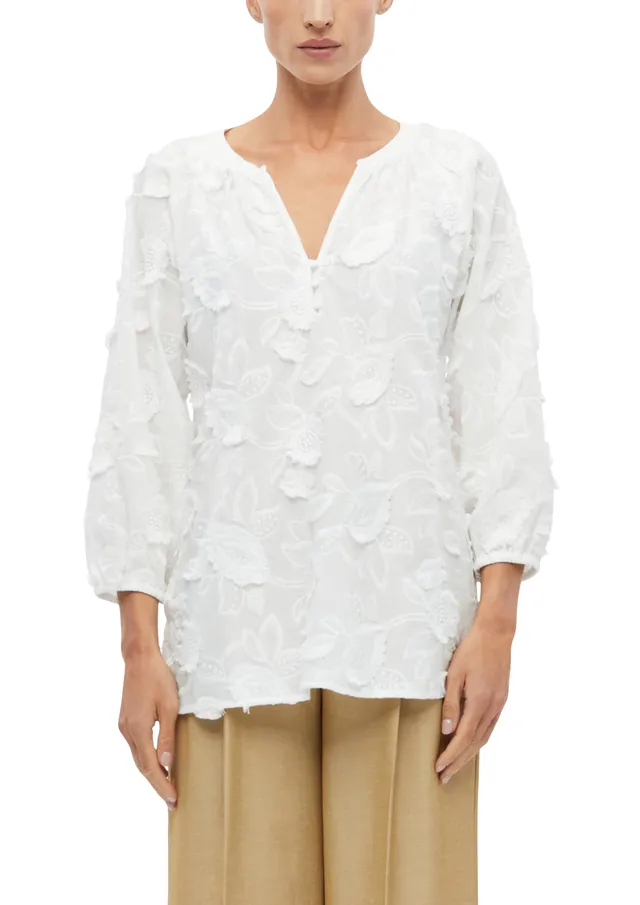 comma-tunika-bluse-baumwoll-voile-3-4-arm-gr-34 image 1