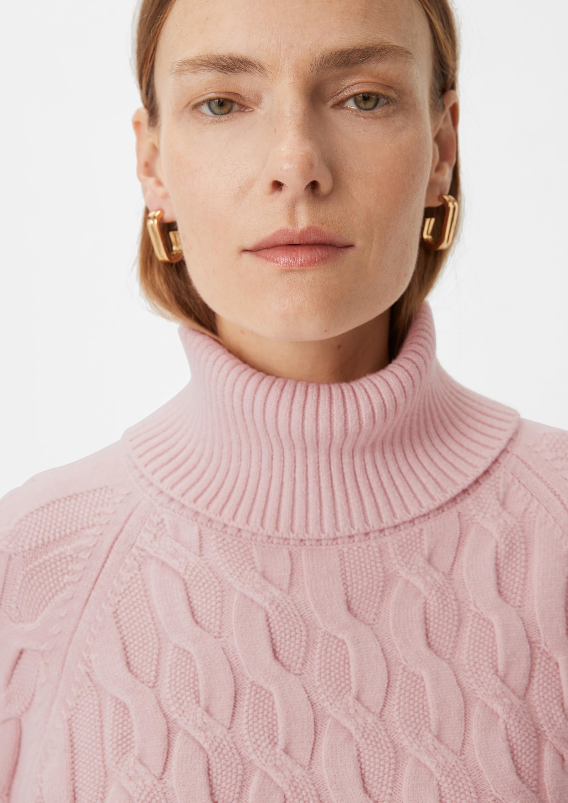 comma-rollkragenpullover-strickmuster-pfirsich image 3