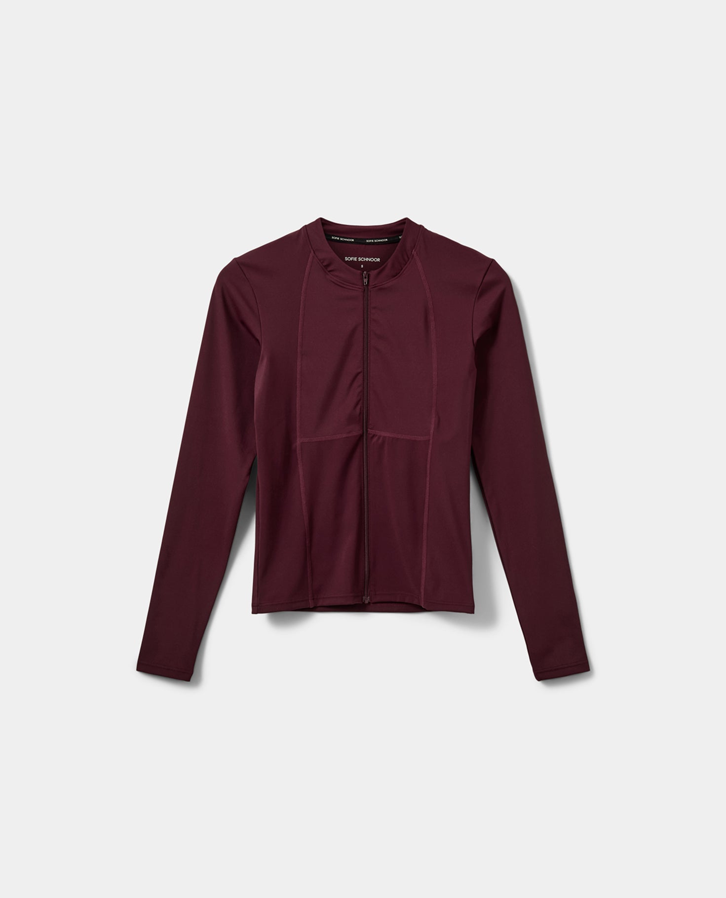 sofie-schnoor-sport-jayaspo-zip-bluse-burgundy-langarm image 1