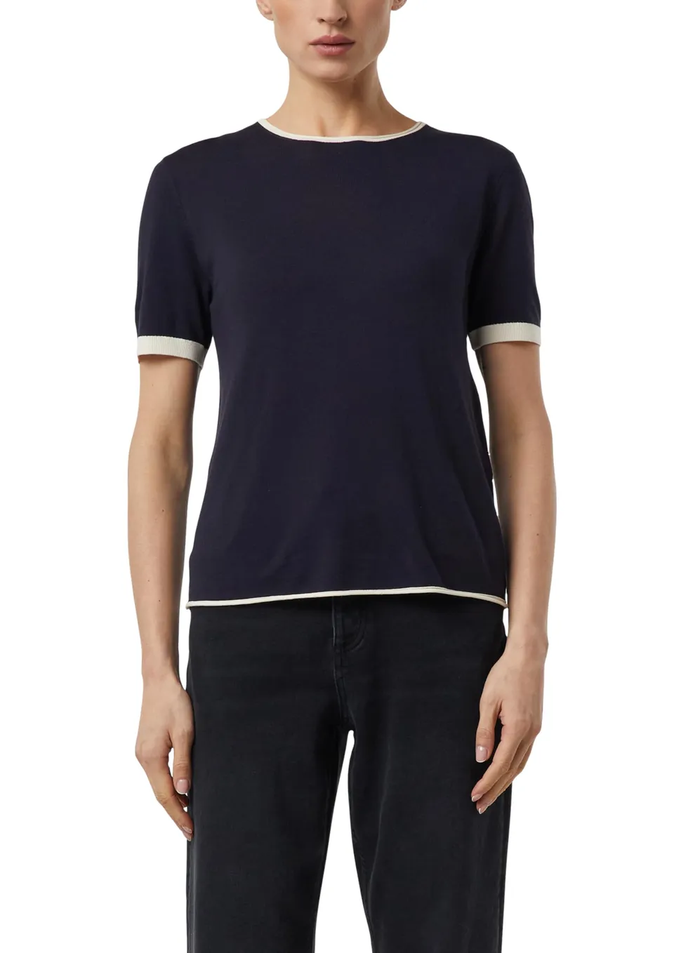 comma-2181557-pullover-damen-feinstrick-gr-38-kontrastrand image 1