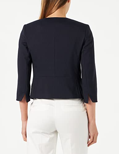 comma-blazer-damen-blau-gr-e-38 image 8