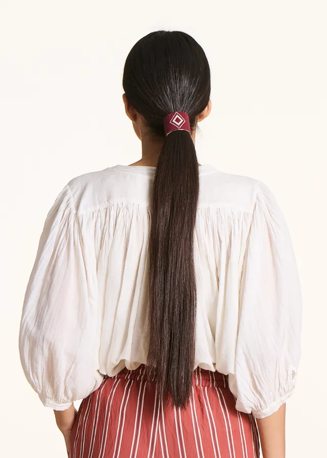 la-f-e-marabout-e-factice-haarschmuck-bordeaux-perlen image 1