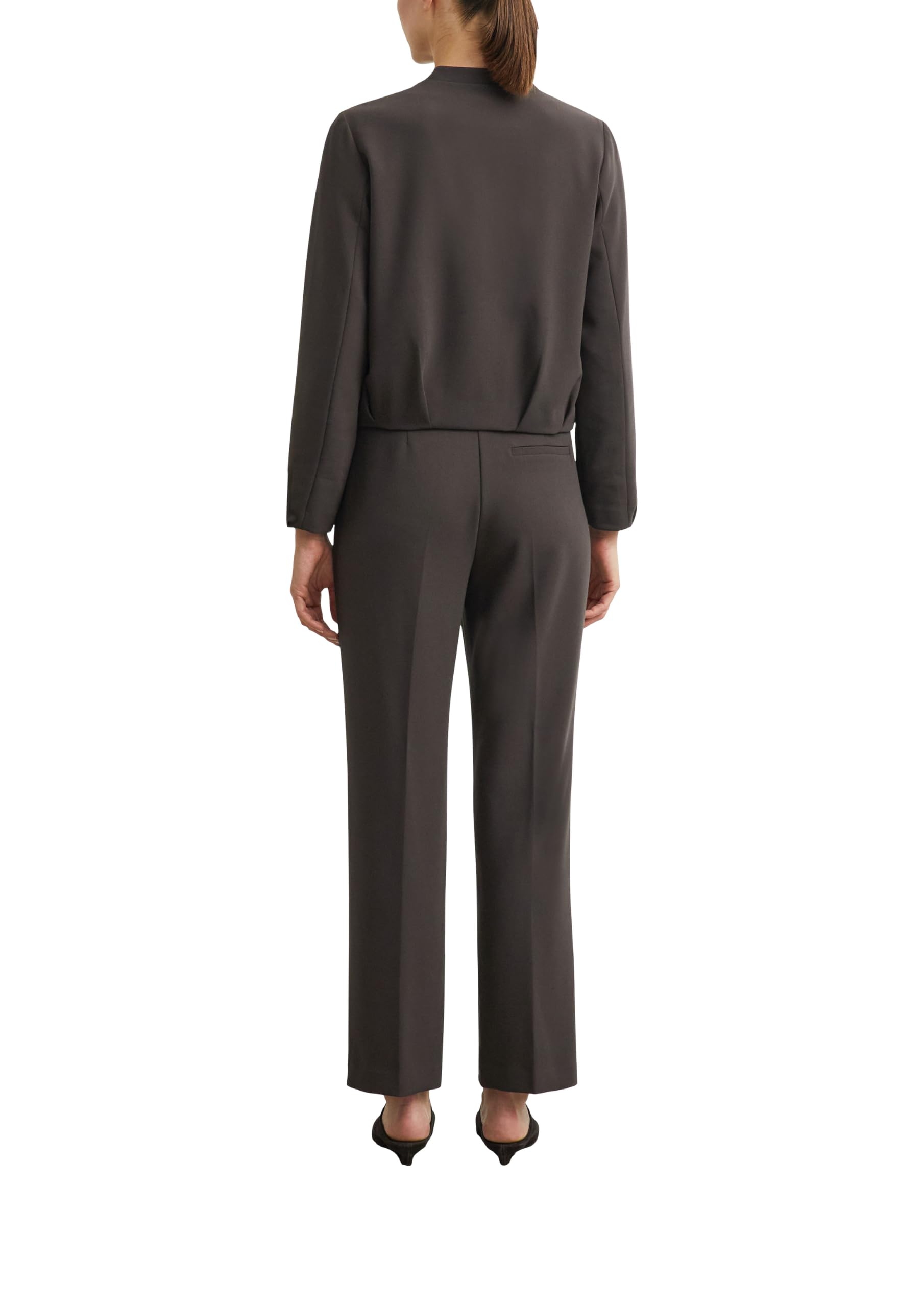 comma-trousers-anzughose-gr-34-dunkelbraun-straight-leg image 2