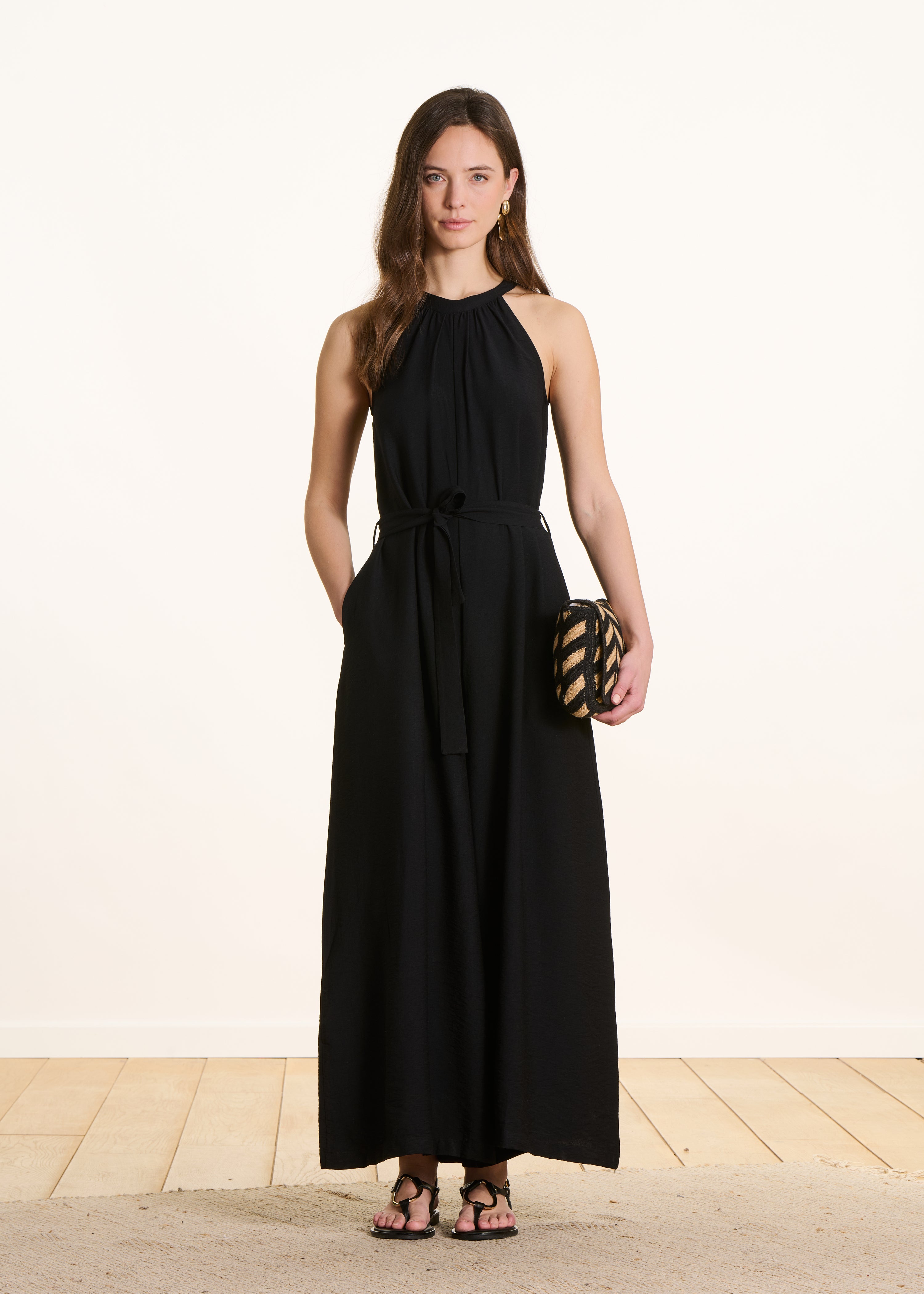 la-f-e-marabout-e-faka-overall-schwarz-jacquard-g-rtel image 1