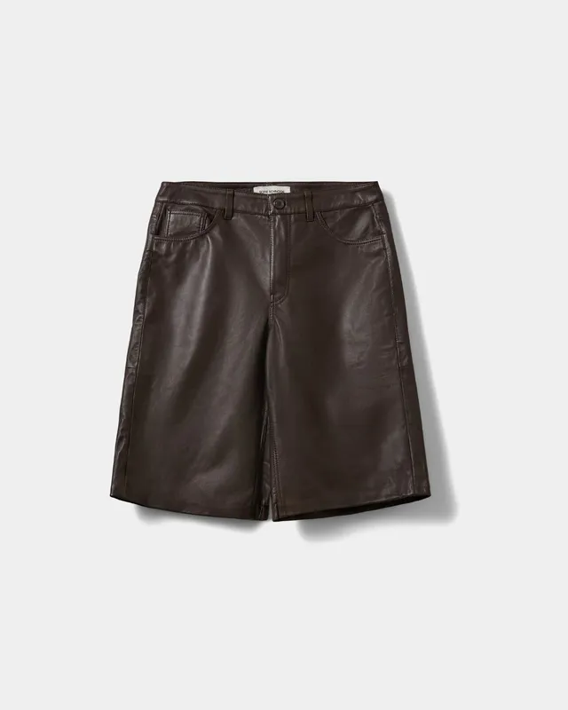 sofie-schnoor-vokesw-ledershorts-damen-dunkelbraun image 1