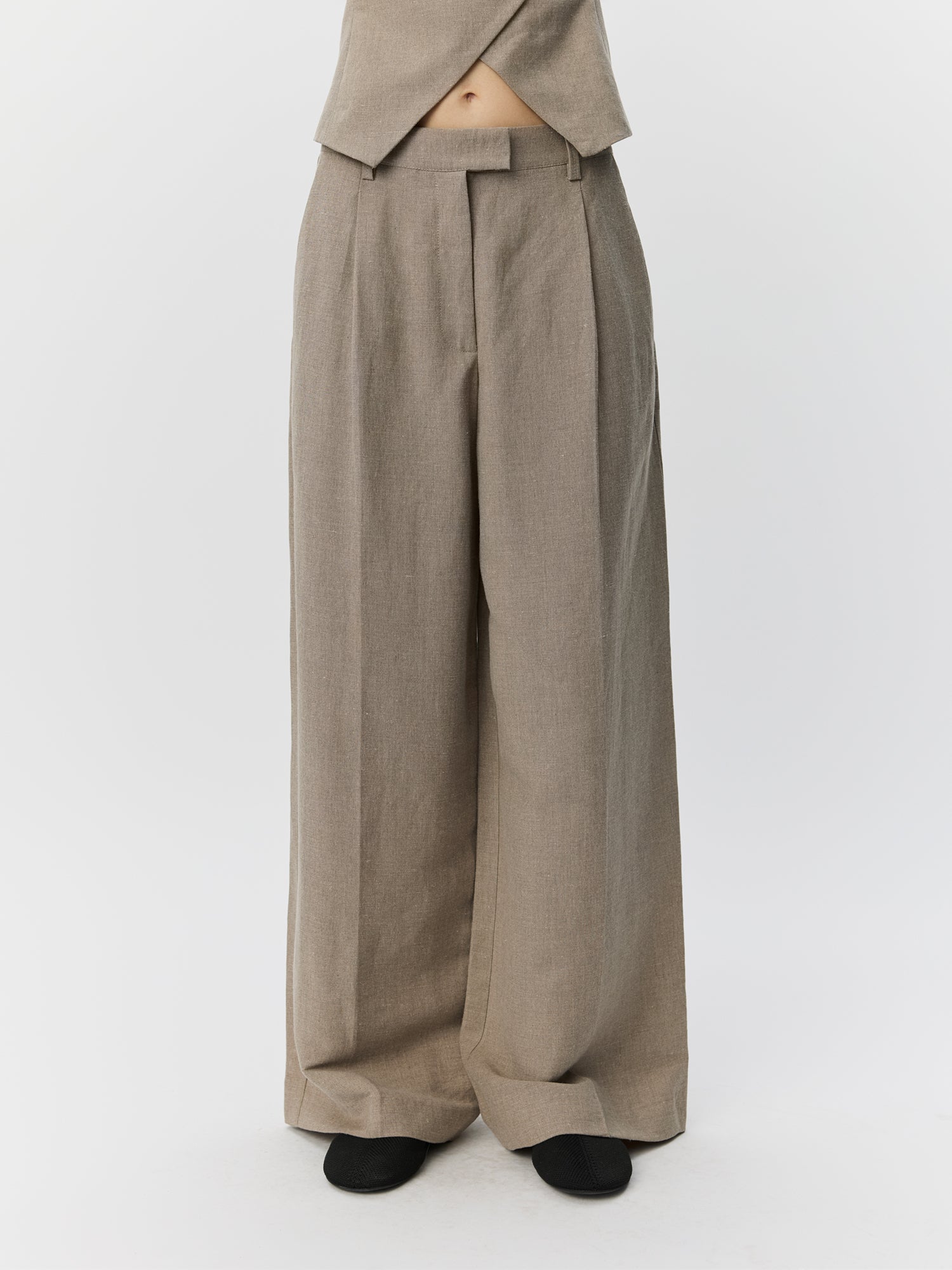 sofie-schnoor-women-izrasw-leinenmix-hose-dark-sand image 5
