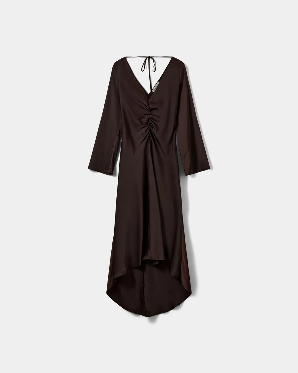 sofie-schnoor-women-malysw-v-neck-dress-dark-plum-maxi-langarm image 1
