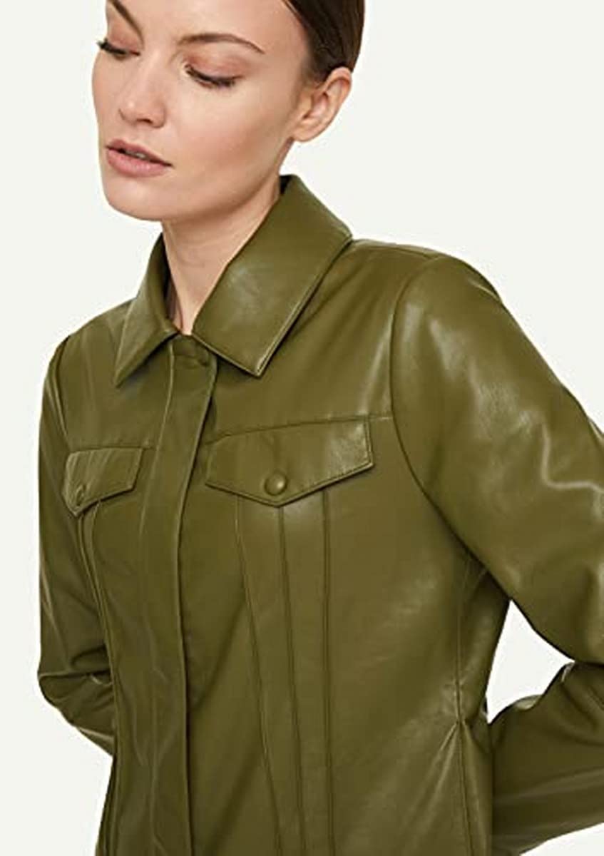 comma-jacke-glattleder-optik-deep-green-gr-38-kurz image 6