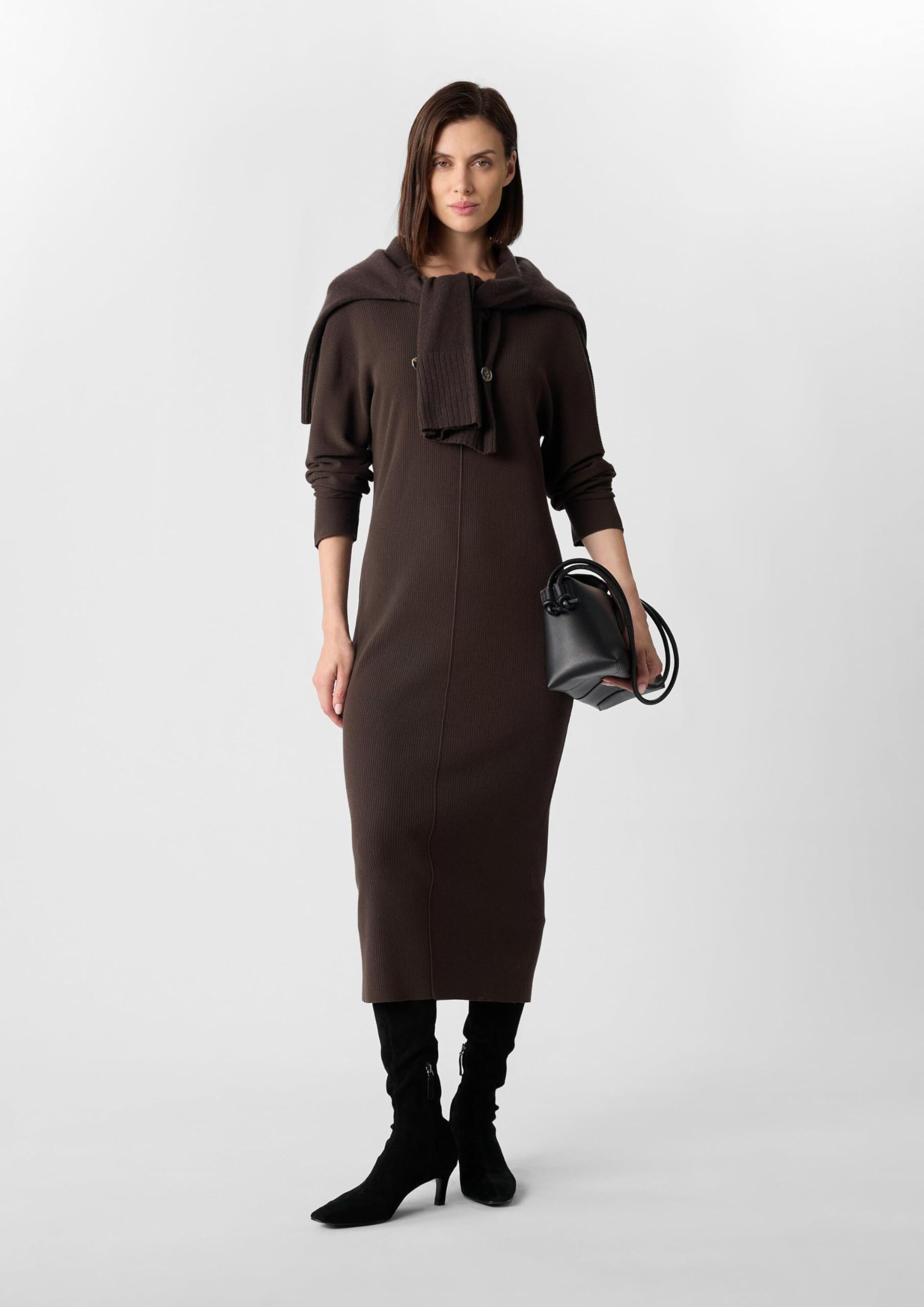 comma-rippstrickkleid-damen-berschnitten-gr-e-46 image 7