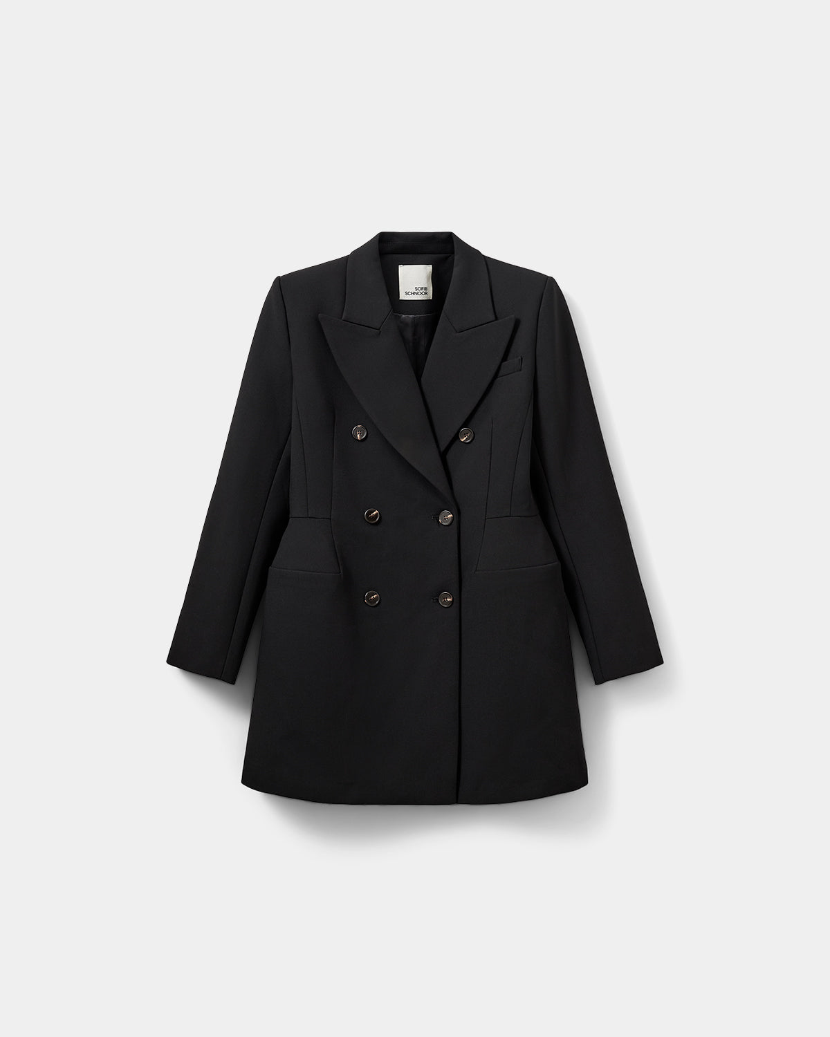sofie-schnoor-women-avinorasw-blazerkleid-schwarz-tailliert-6-knopf image 1