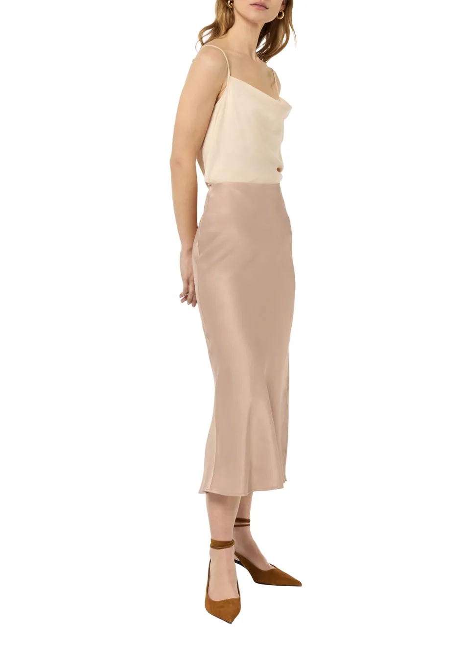 comma-skirts-midi-satin-rock-gr-e-44 image 1