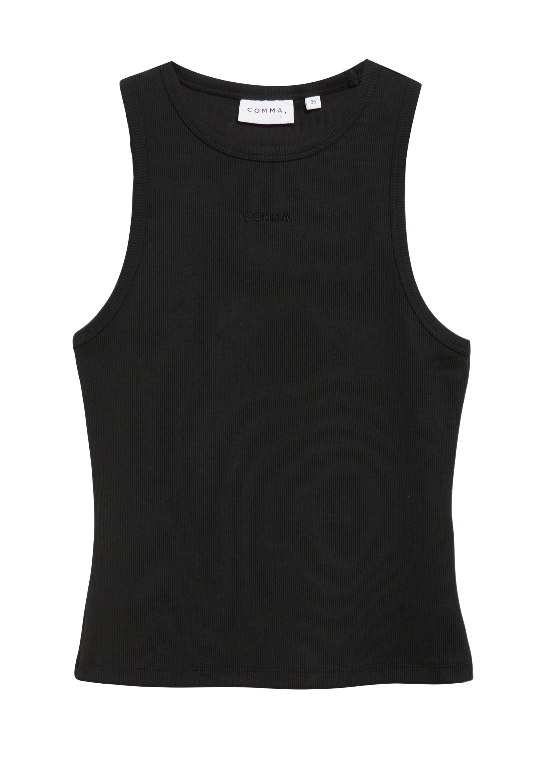 comma-tank-top-baumwollripp-schwarz-gr-46 image 4