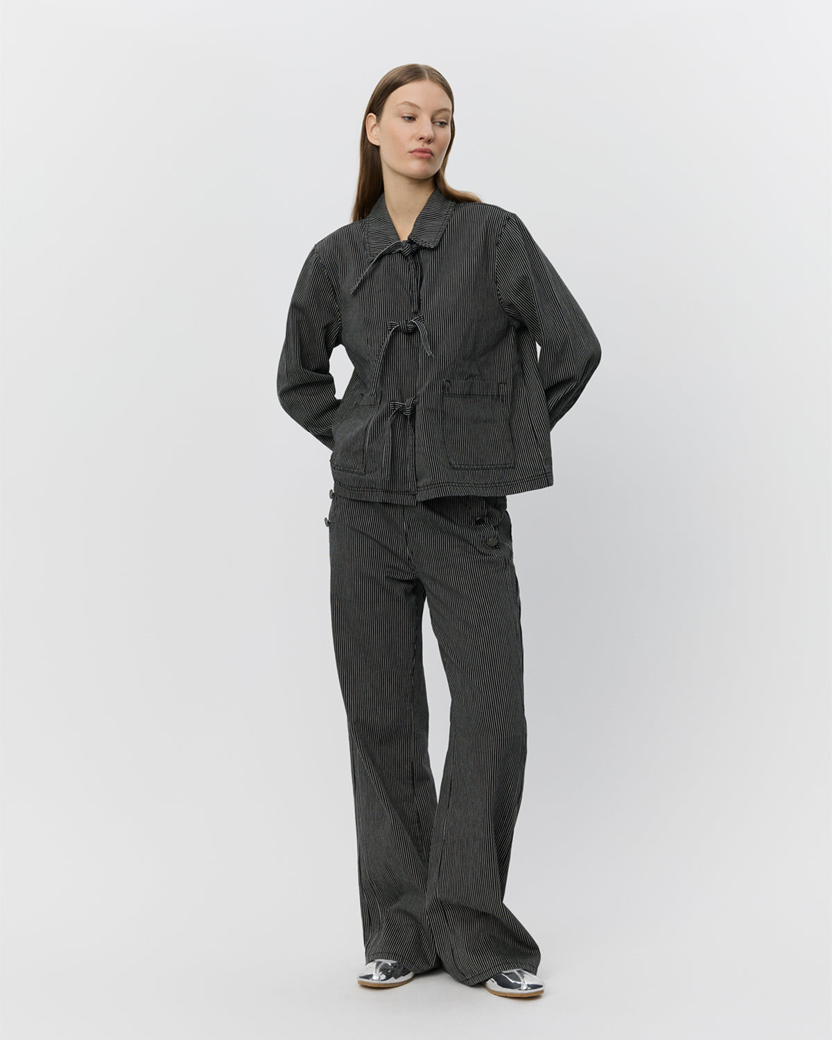 sofie-schnoor-women-marlosw-jacke-schwarz-gestreift image 2
