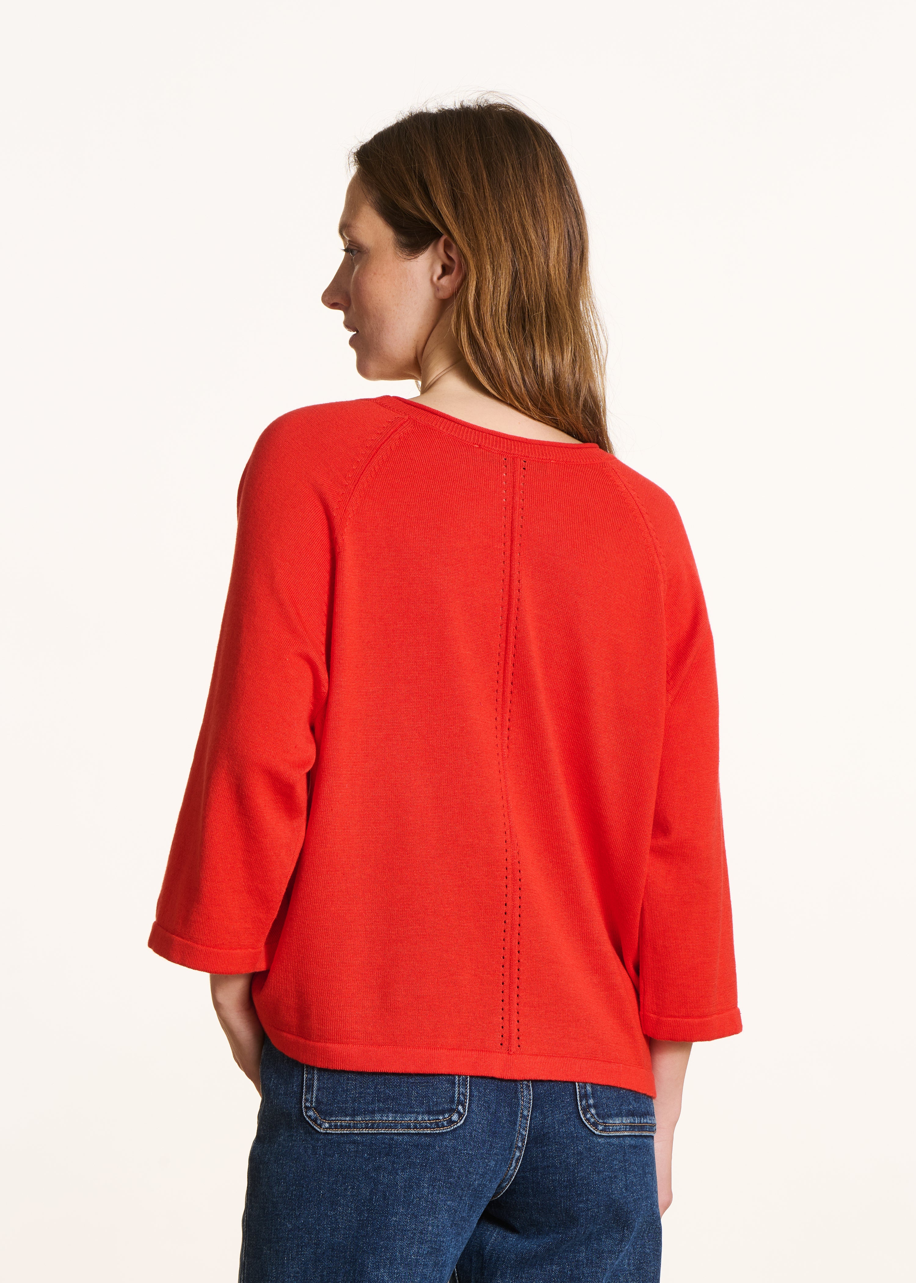 la-f-e-marabout-e-pullover-jaspe-rot-oversize-feinstrick image 3
