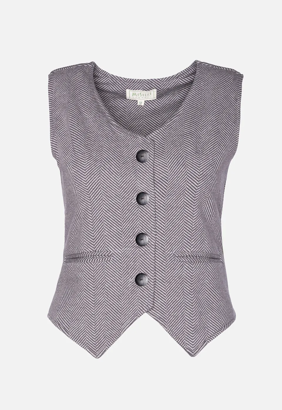 moshiki-w25vest-g1-weste-grey-jacquard-bio-baumwolle image 1