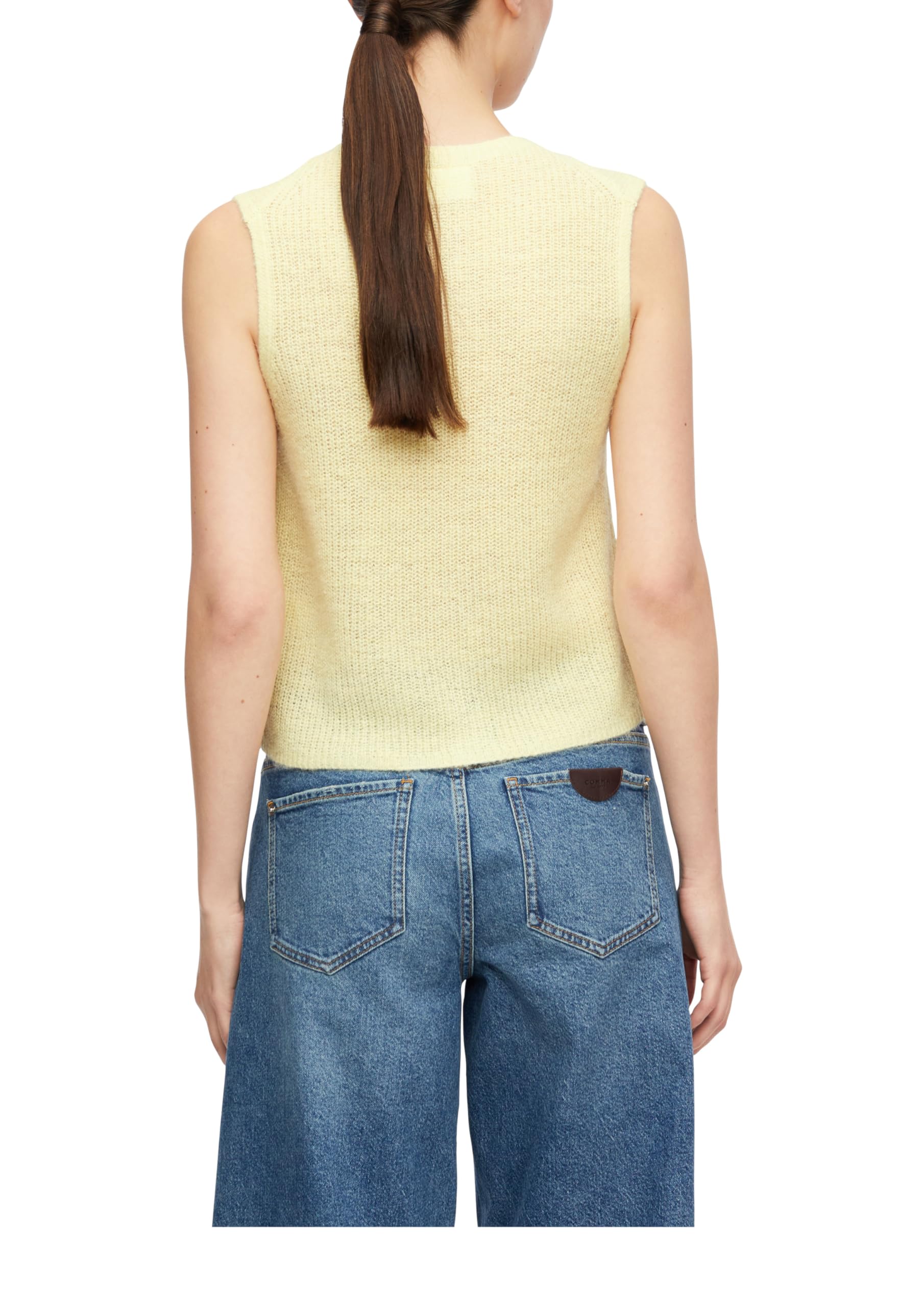 comma-2183130-sweater-strickweste-gelb-alpakamix-leicht image 2