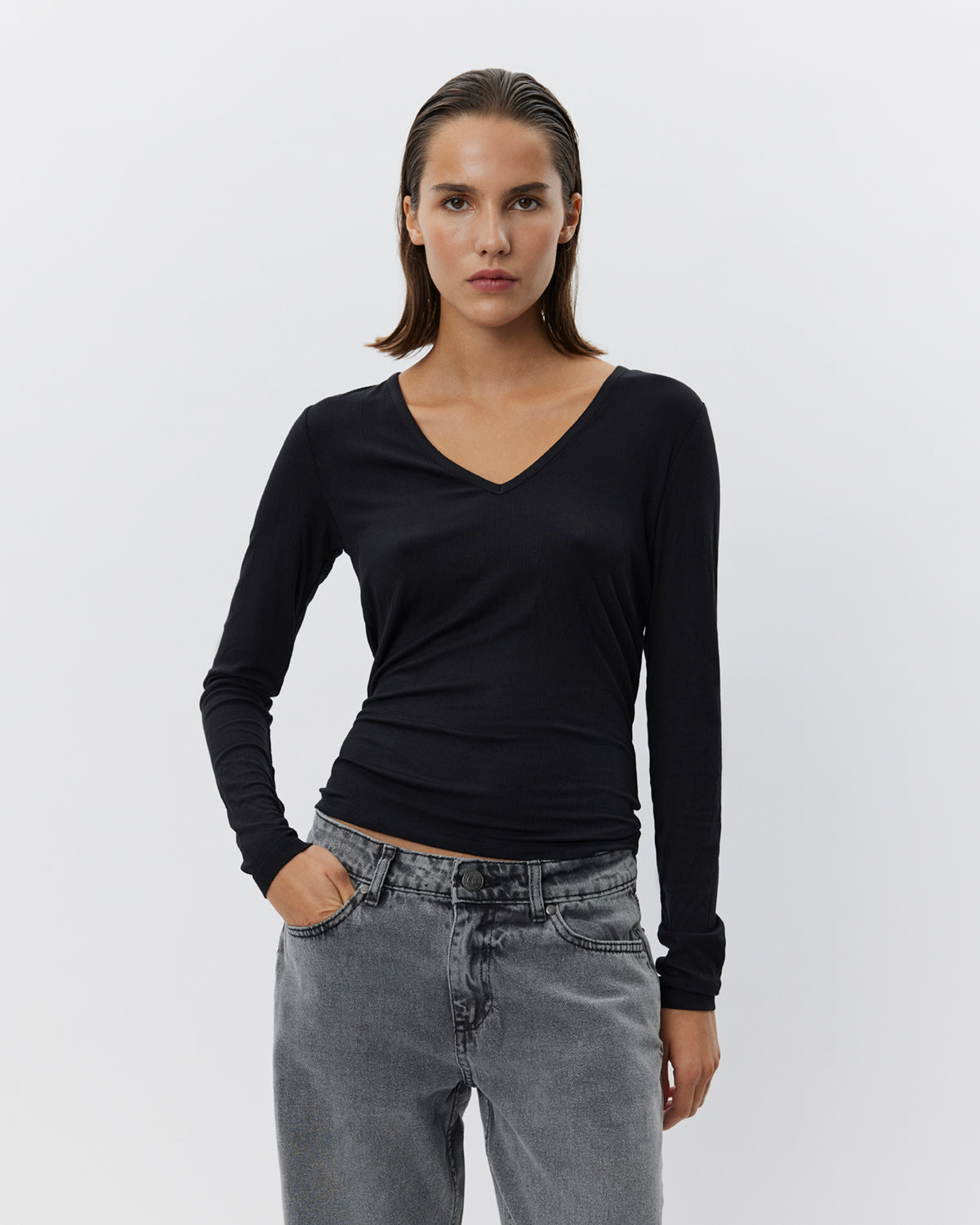 sofie-schnoor-sallysw-shirt-snos559-langarmshirt-schwarz-viskose image 2