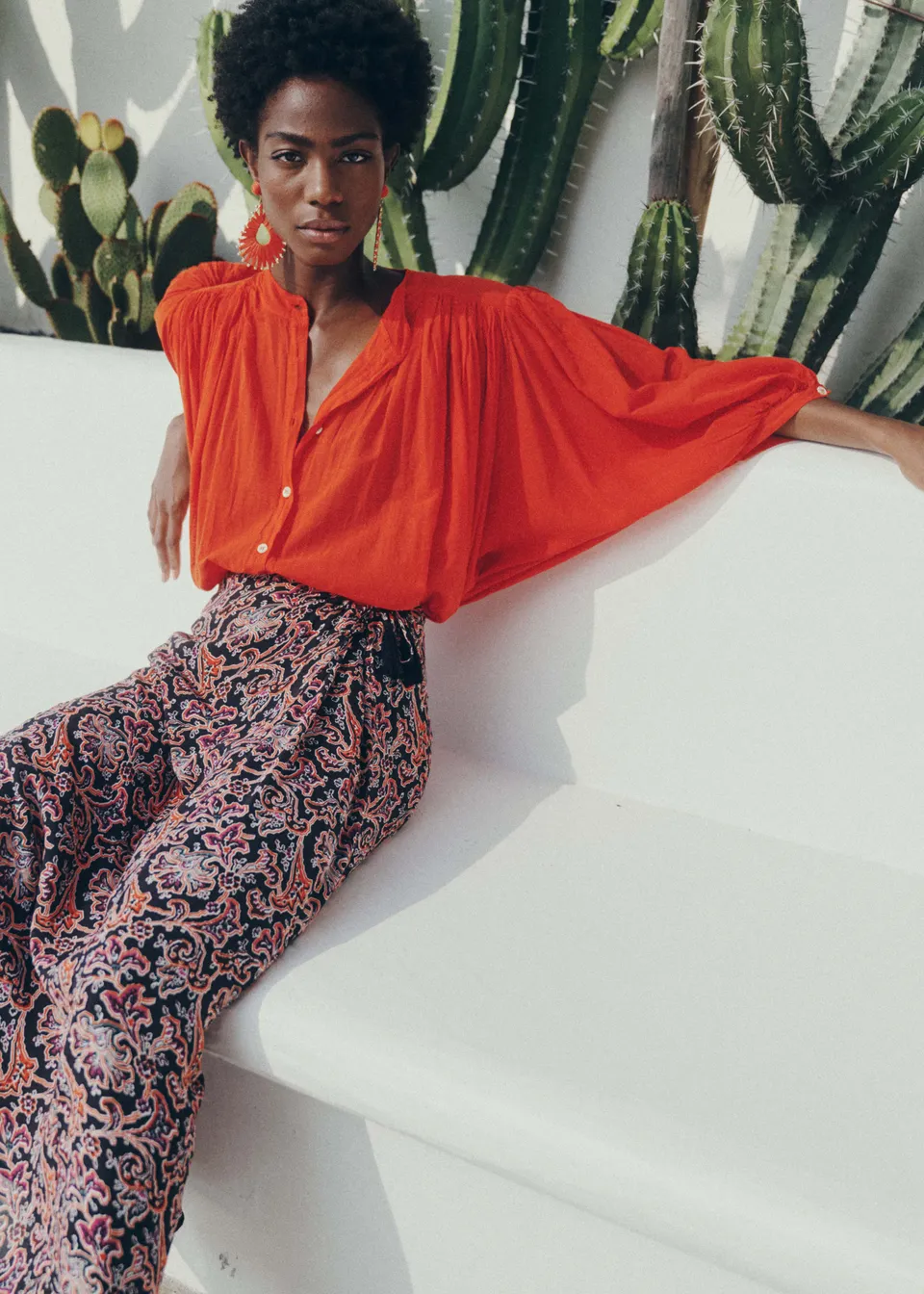 la-f-e-marabout-e-chemises-bluse-douwina-baumwollvoile-orange image 1
