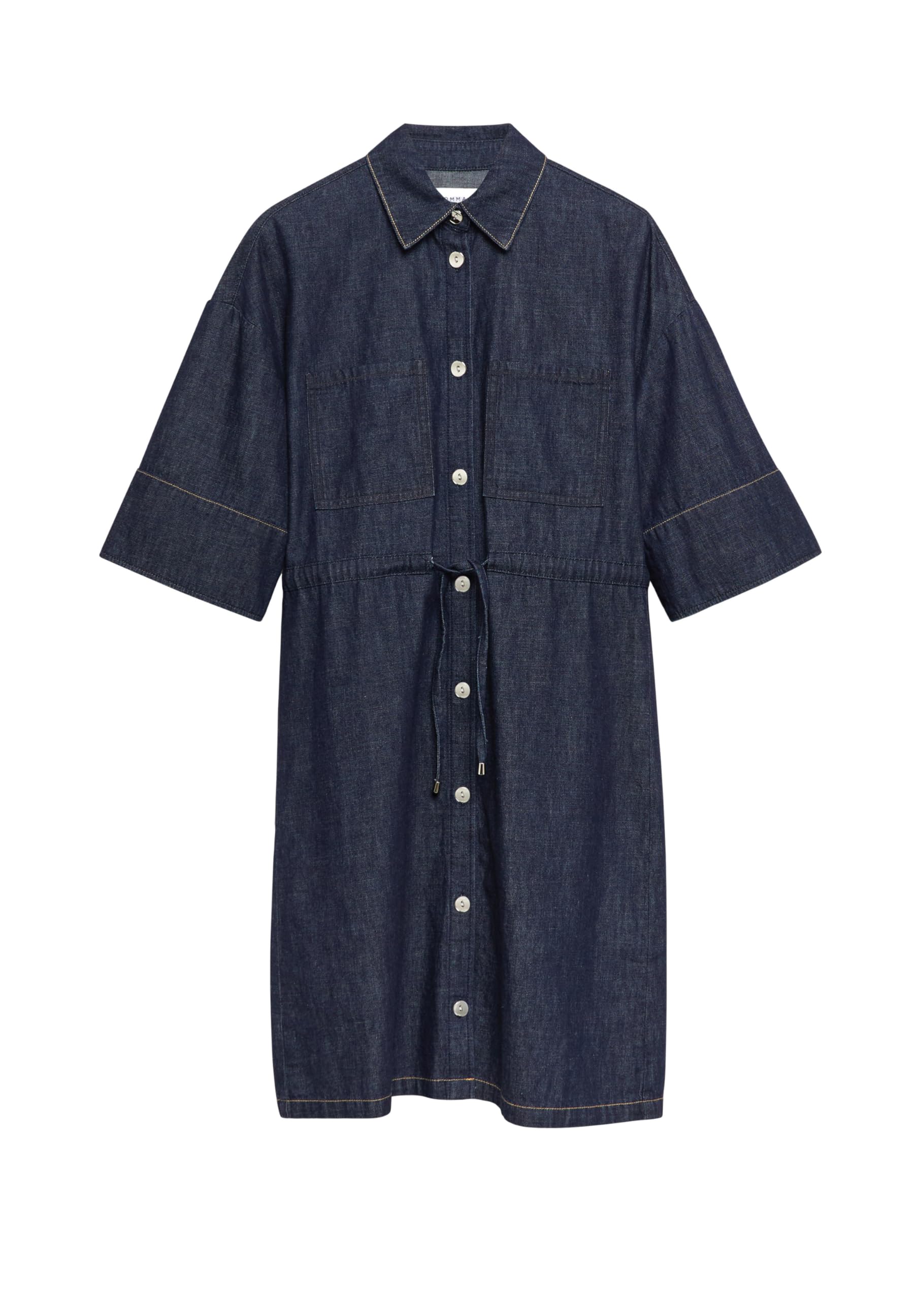 comma-dresses-denim-t-shirt-kleid-gr-34-relaxed-fit-knopfleiste image 4