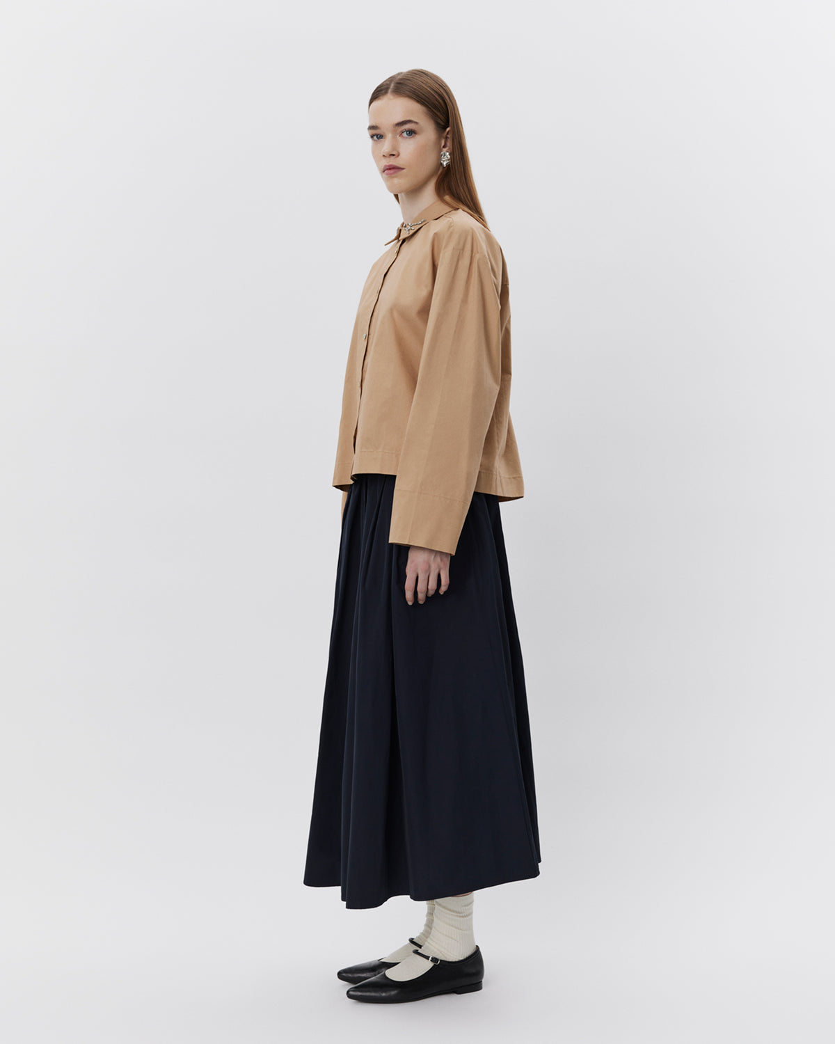 sofie-schnoor-women-ellidasw-bluse-camel-baumwolle-schleife image 3