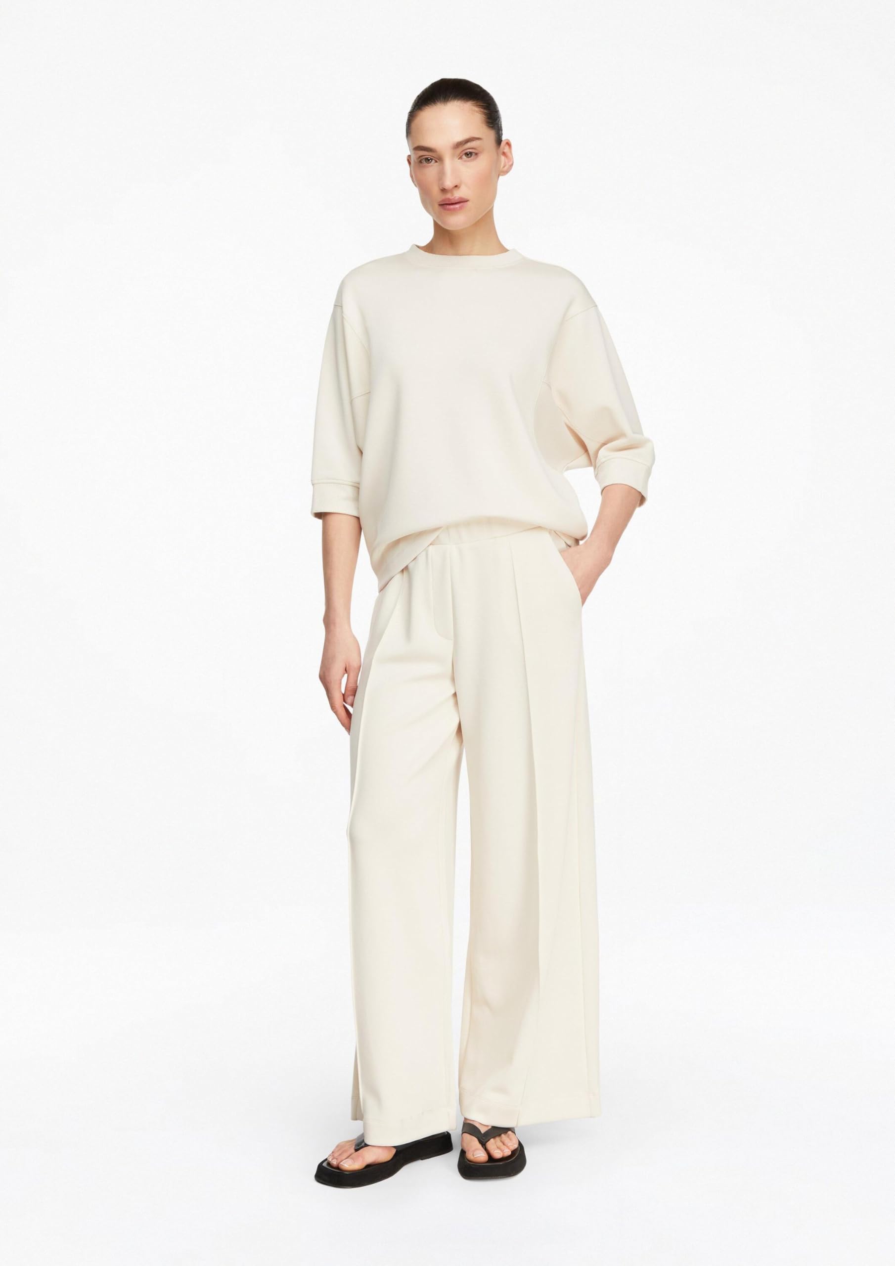 comma-trousers-hose-wide-leg-jersey-gr-34-46-bundfalten image 7