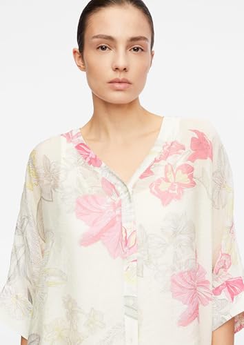 comma-poncho-bluse-chiffon-bluse-xl-beige-allover image 8