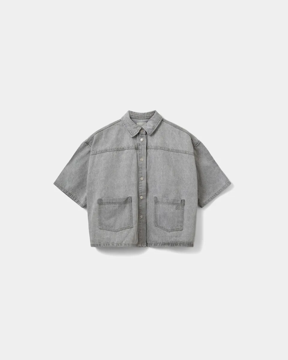 sofie-schnoor-women-melissasw-denim-overshirt-stone-grey-baumwolle image 1