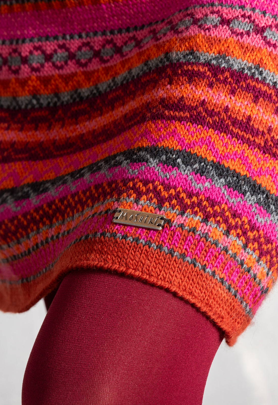 moshiki-alisaa-skirt-strickrock-naturwolle-s-xl-gestreift image 4