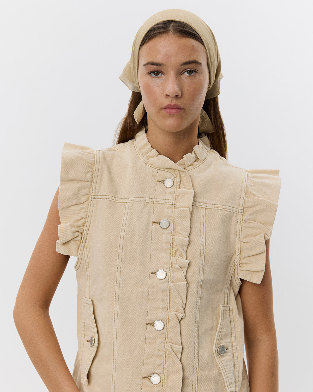 sofie-schnoor-women-farahsw-weste-warm-sand-baumwolle image 6