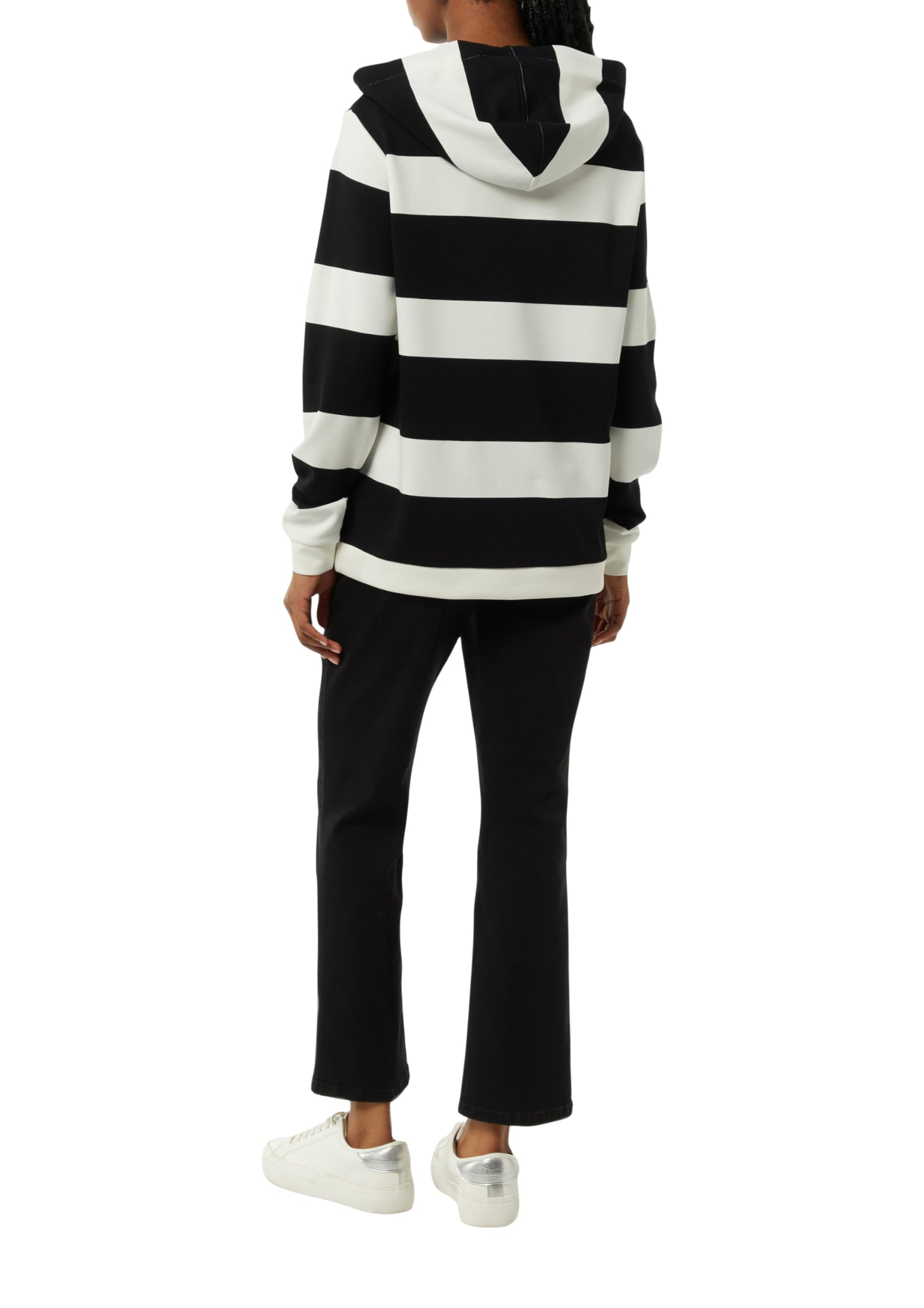 comma-sweatshirt-kapuze-blockstreifen-schwarz-34 image 2