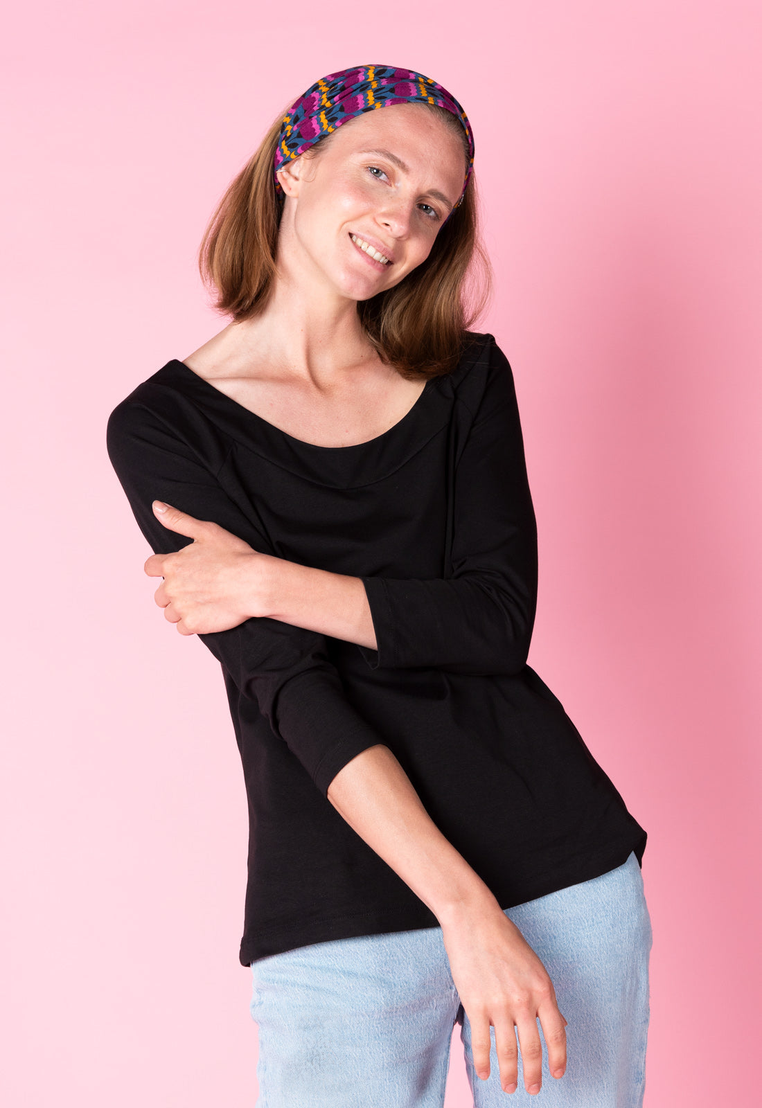 moshiki-s25top-g3-halbarm-top-bio-baumwolle-schwarz image 3