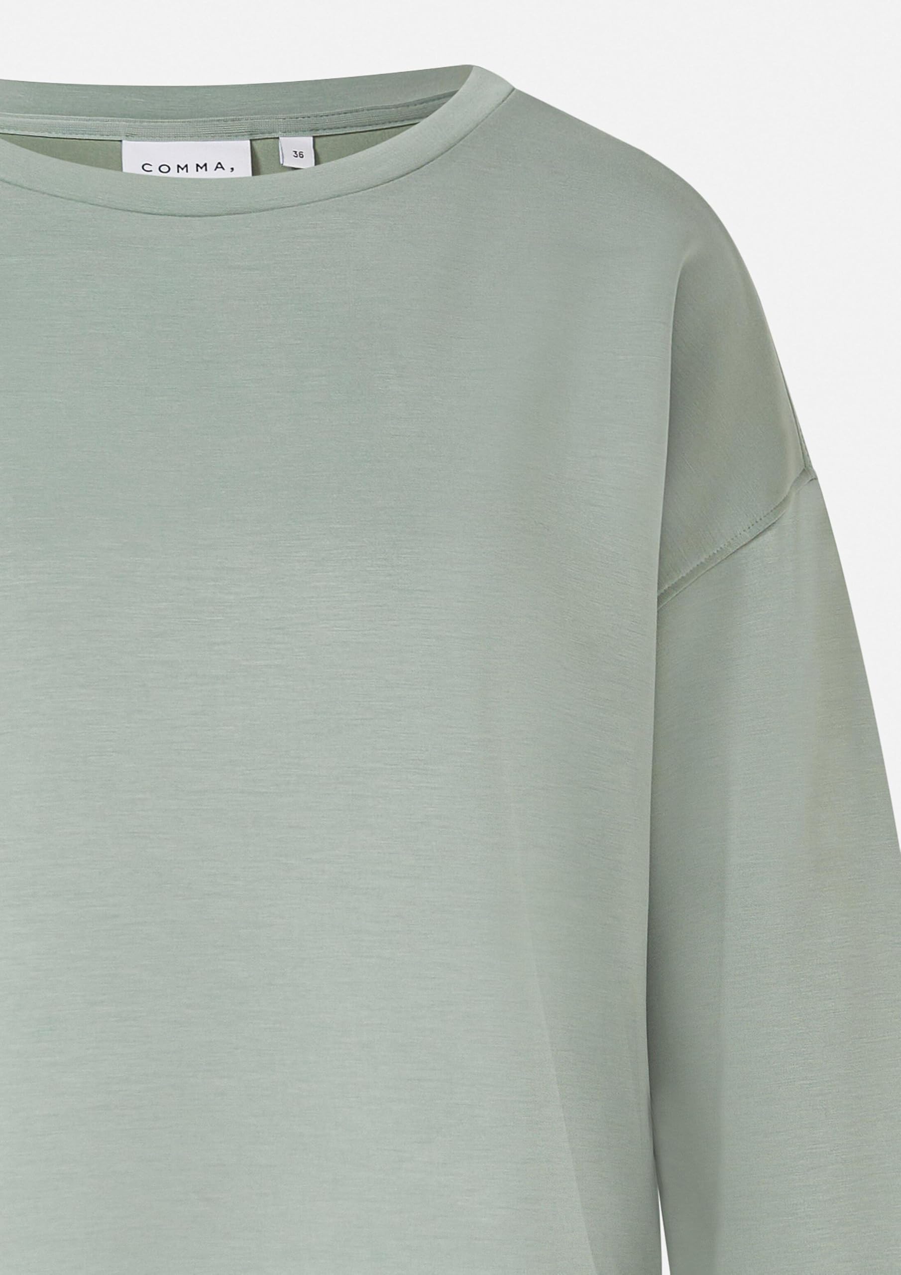 comma-sweatshirt-faltendetail-pastellgr-n-gr-e-36 image 5