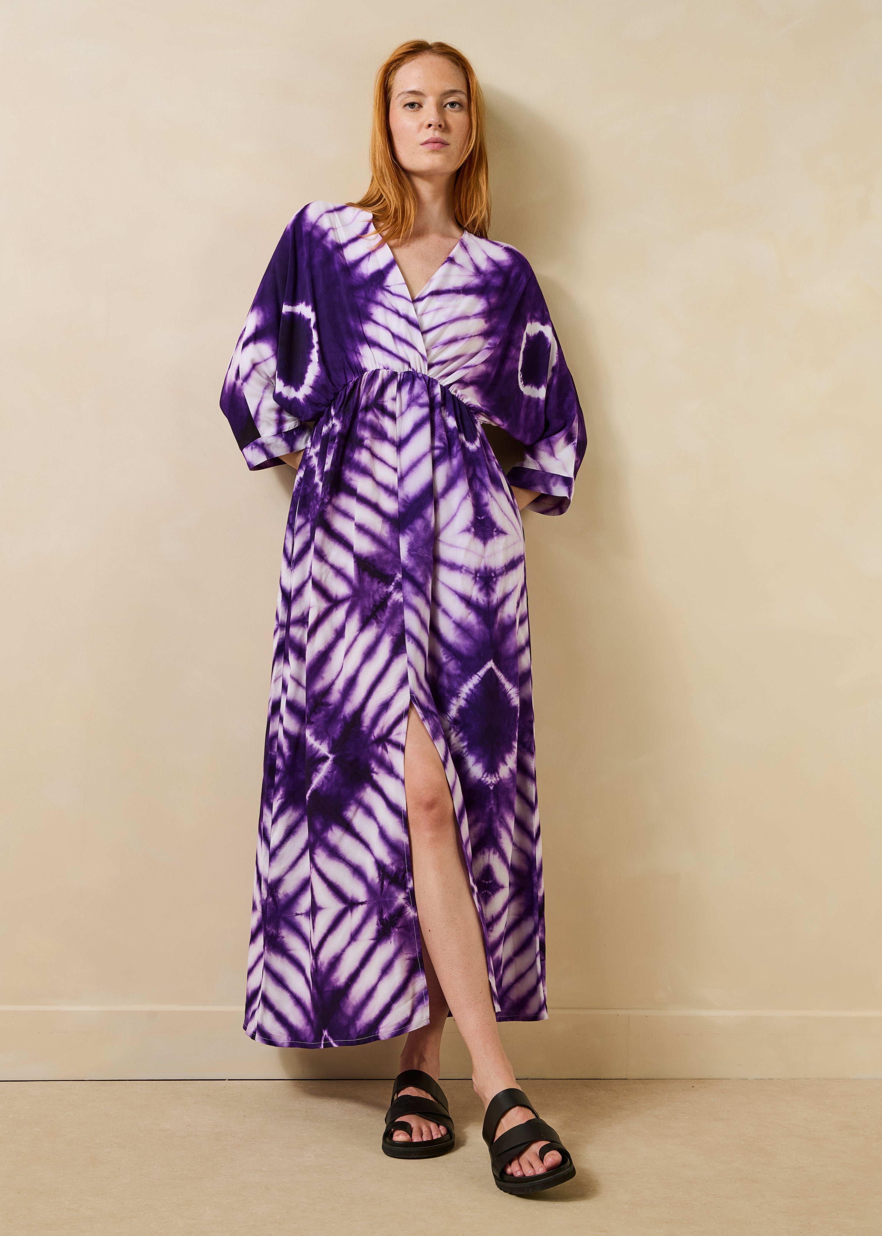 la-f-e-marabout-e-dacre-maxikleid-violett-3-4-arm image 2