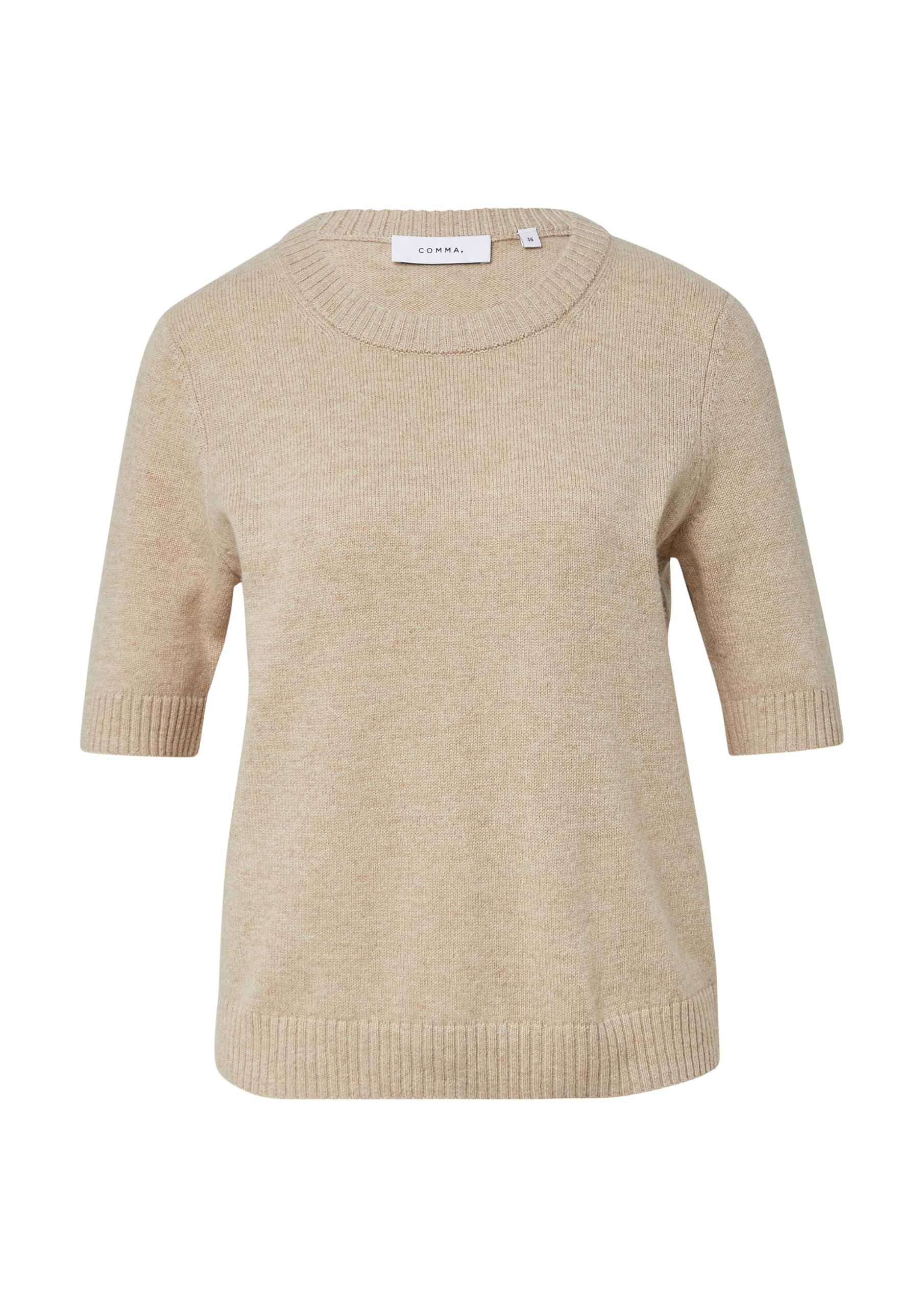 comma-knitwear-strickpullover-kurzarm-gr-44-grau image 3