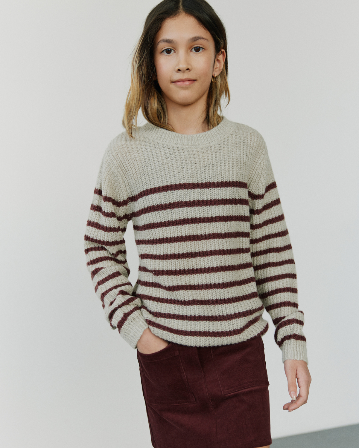 sofie-schnoor-young-pollysy-pullover-plum-stripe-wolle image 2