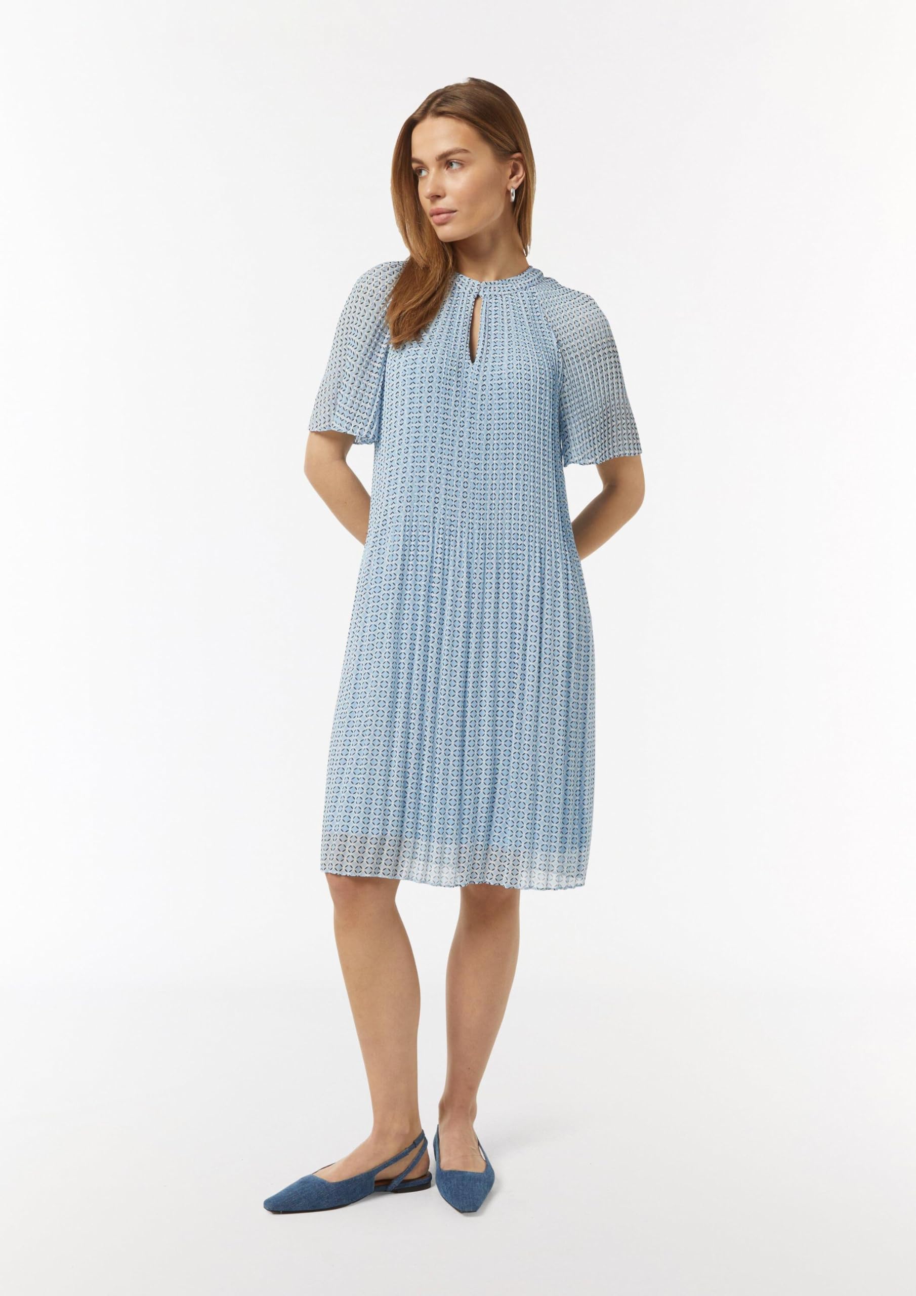 comma-dresses-plissee-kleid-chiffon-midi-gr-e-42 image 8