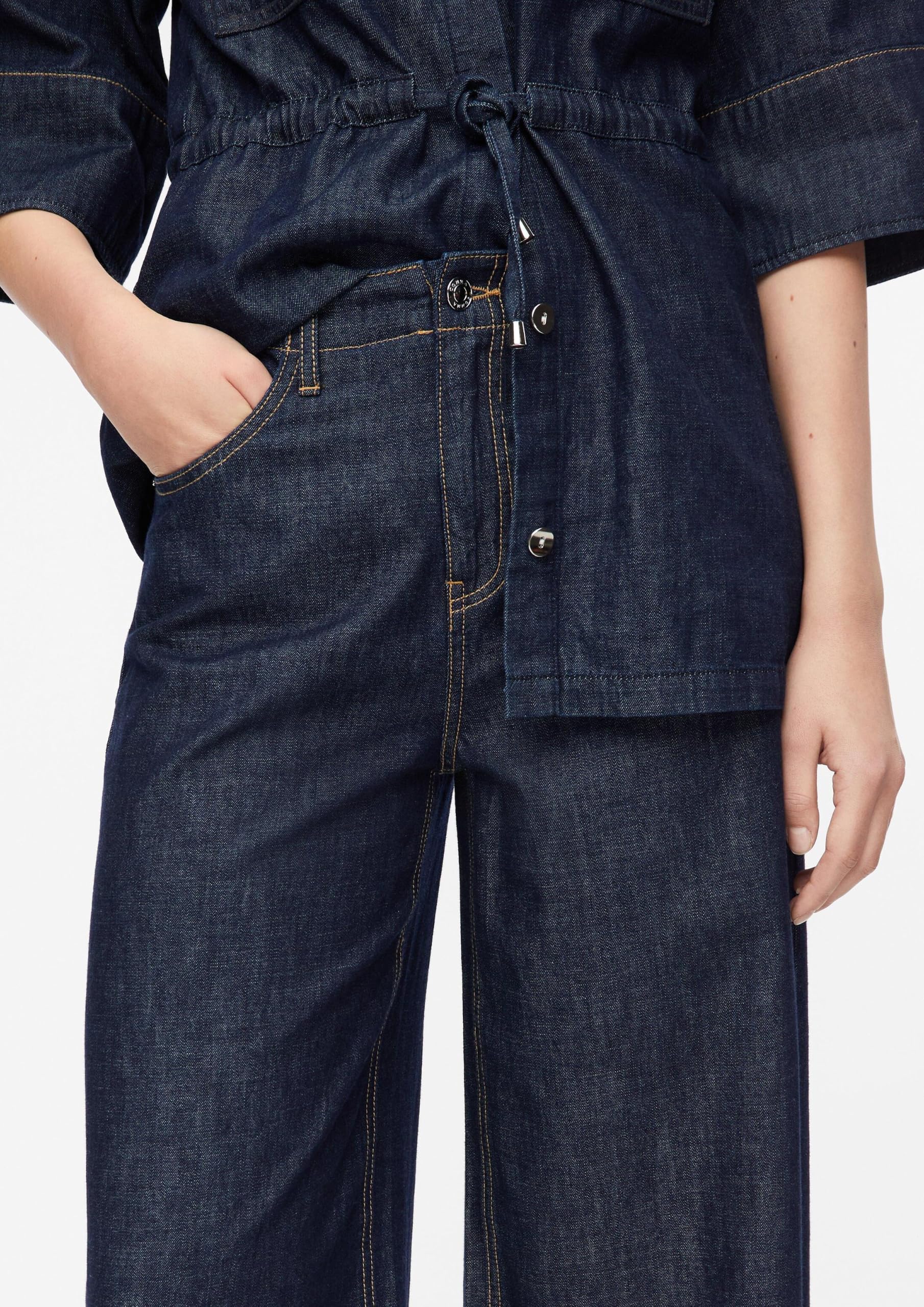 comma-wide-leg-jeans-damen-high-rise-denim image 4