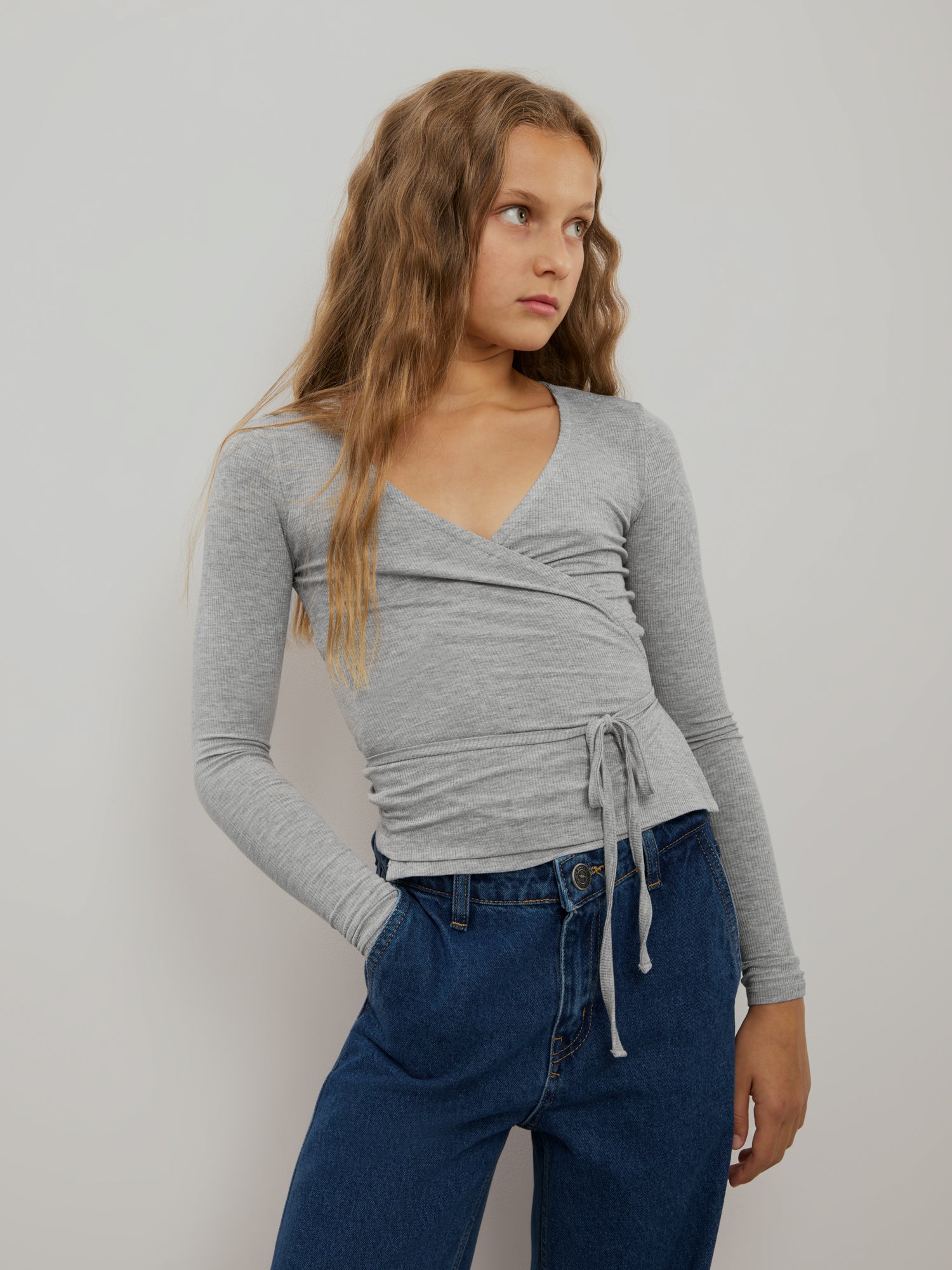 sofie-schnoor-young-joodysy-cardigan-gnos279-grau-meliert image 5