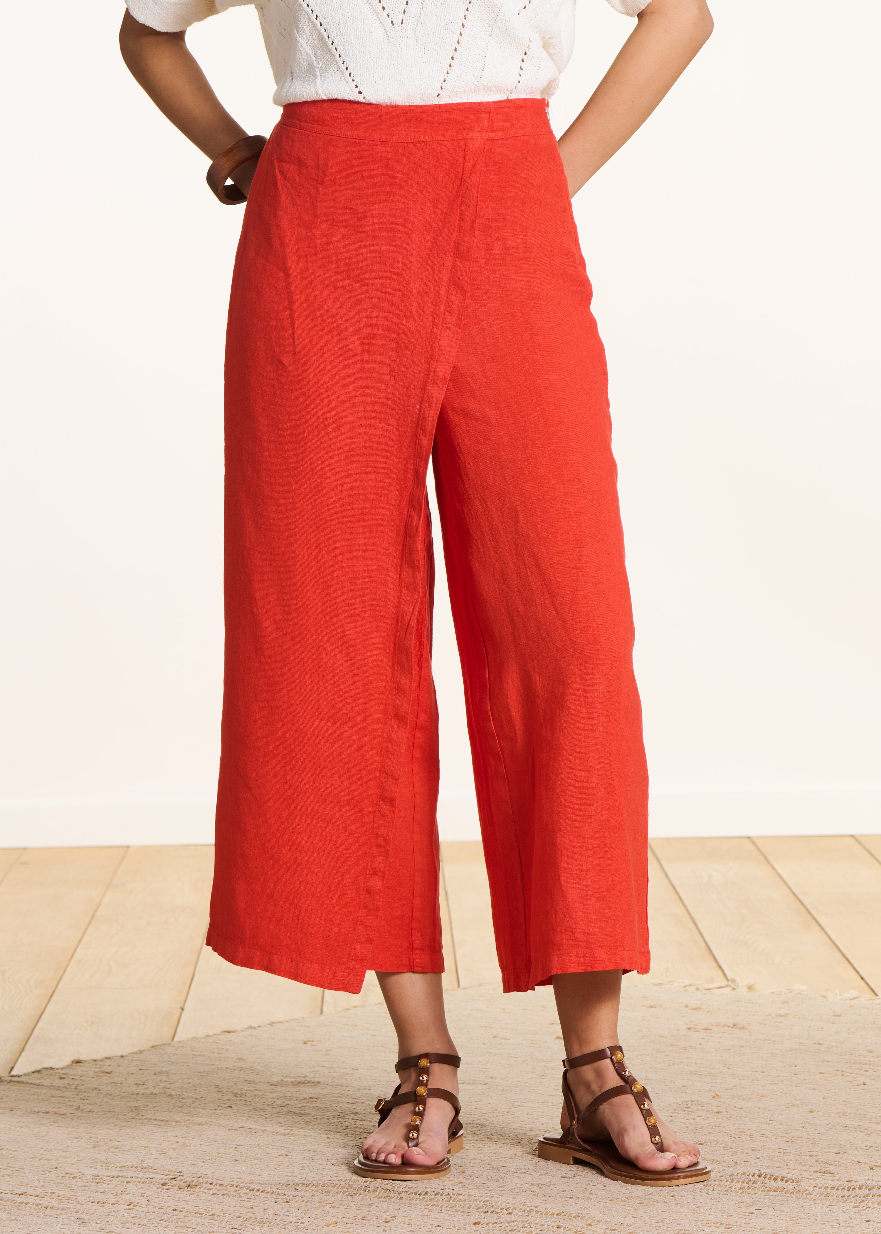 la-f-e-marabout-e-fulano-hose-orange-leinen-7-8-weit image 2