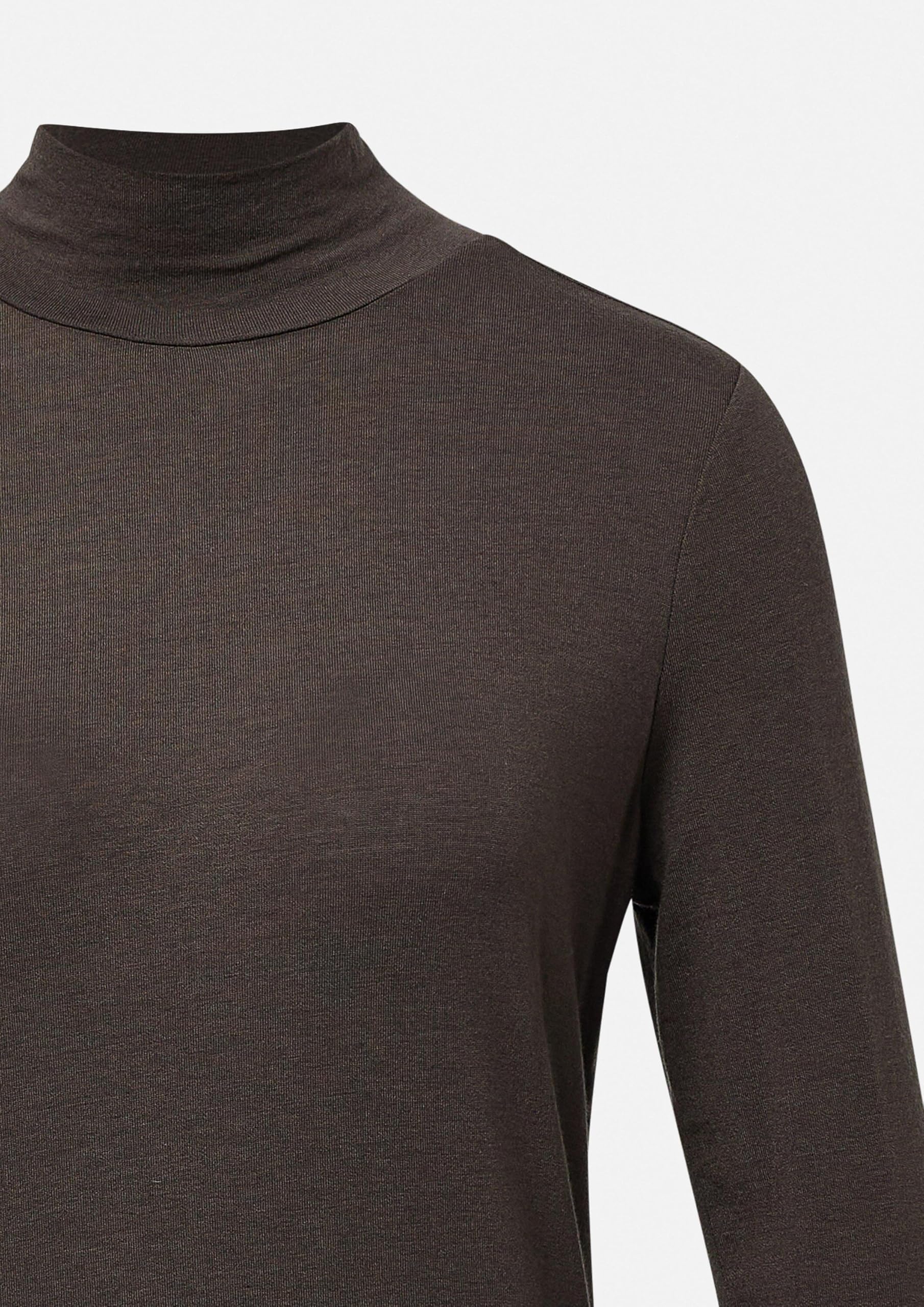 comma-tops-semitransparentes-shirt-stehkragen-top image 6