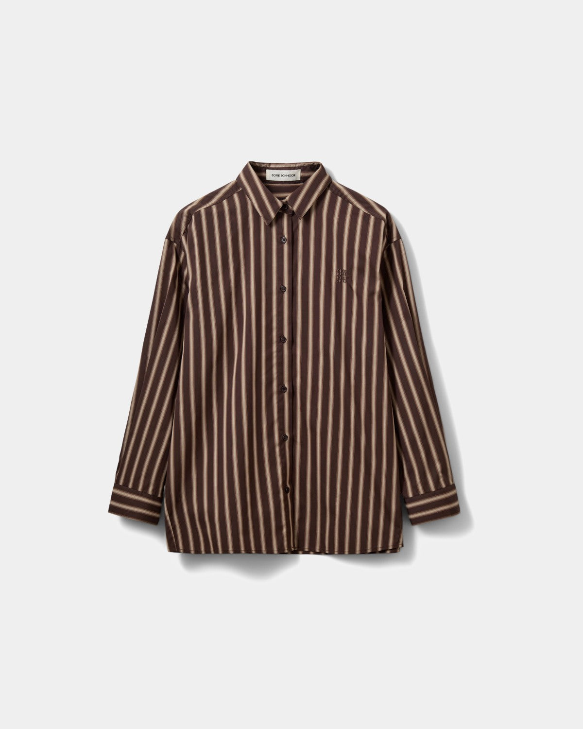 sofie-schnoor-women-mercysw-shirt-braun-gestreift-oversized image 1