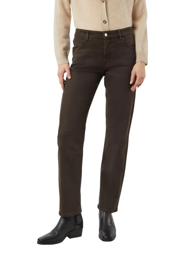 comma-2175771-hose-straight-fit-jeans-stretch-braun-38 image 1
