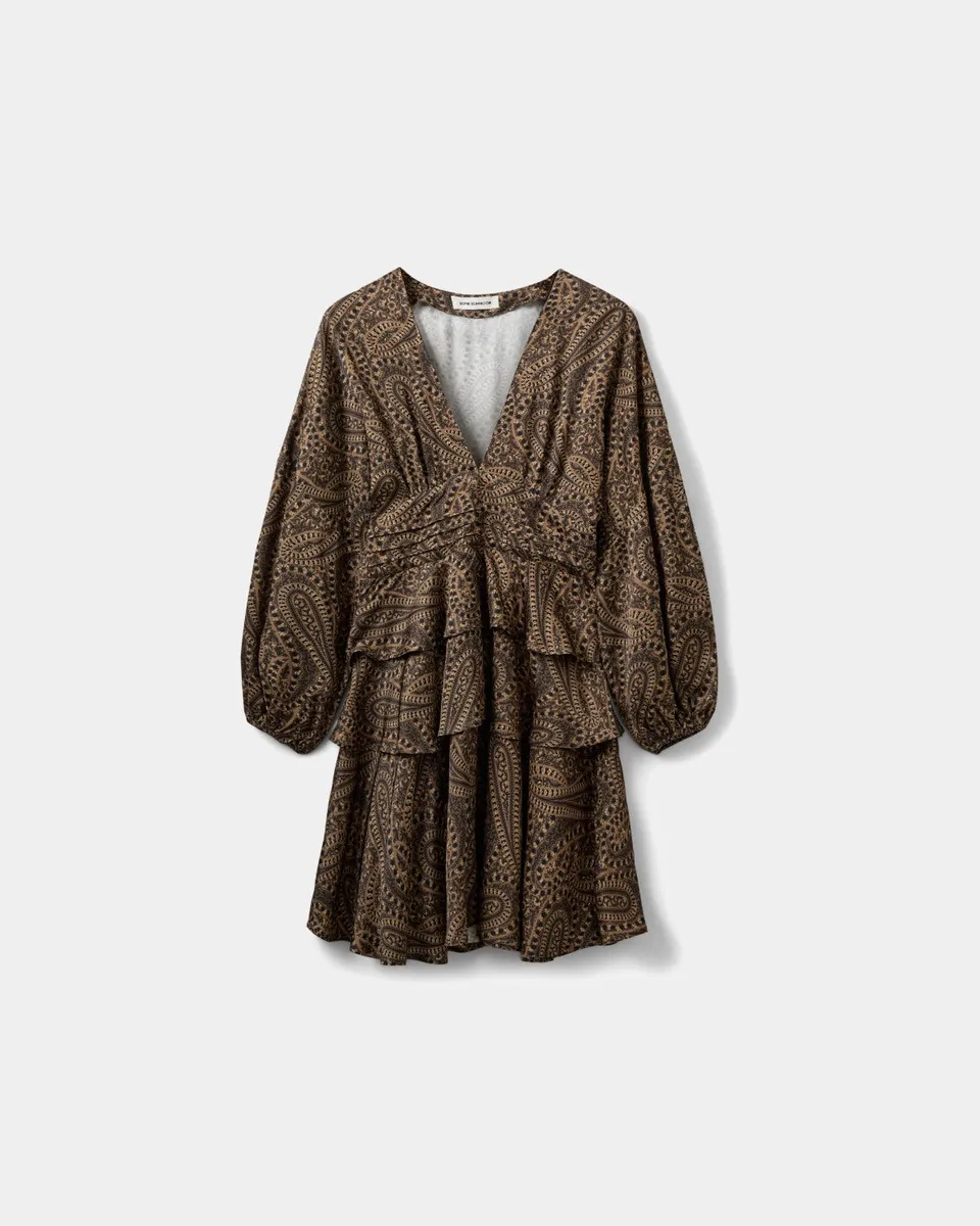 sofie-schnoor-women-jovanasw-mini-dress-middle-brown-kleid-viskose image 1