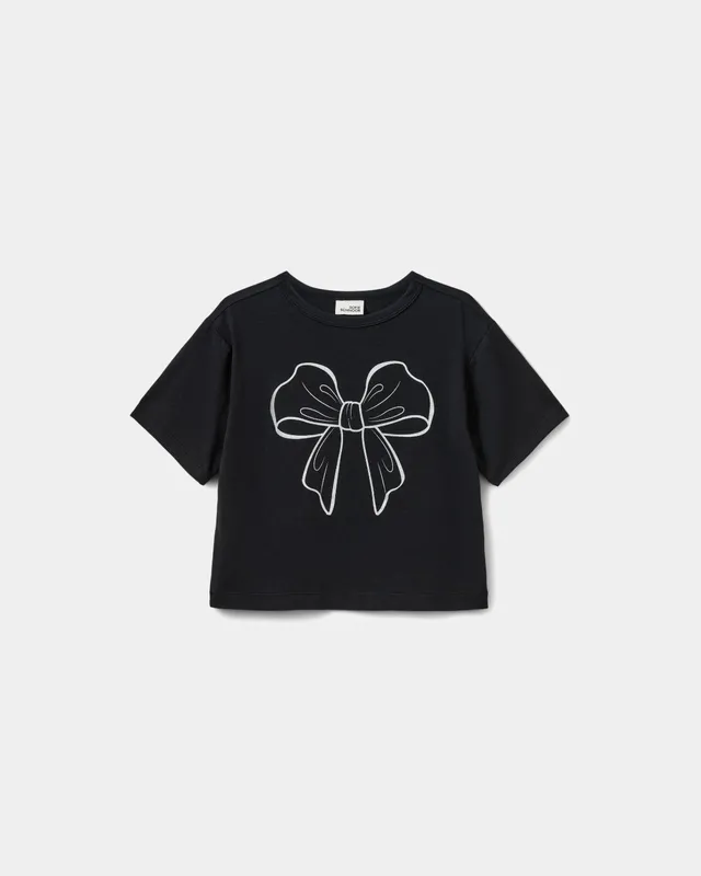 sofie-schnoor-kids-asitask-pnos621-t-shirt-schwarz-schleife image 1